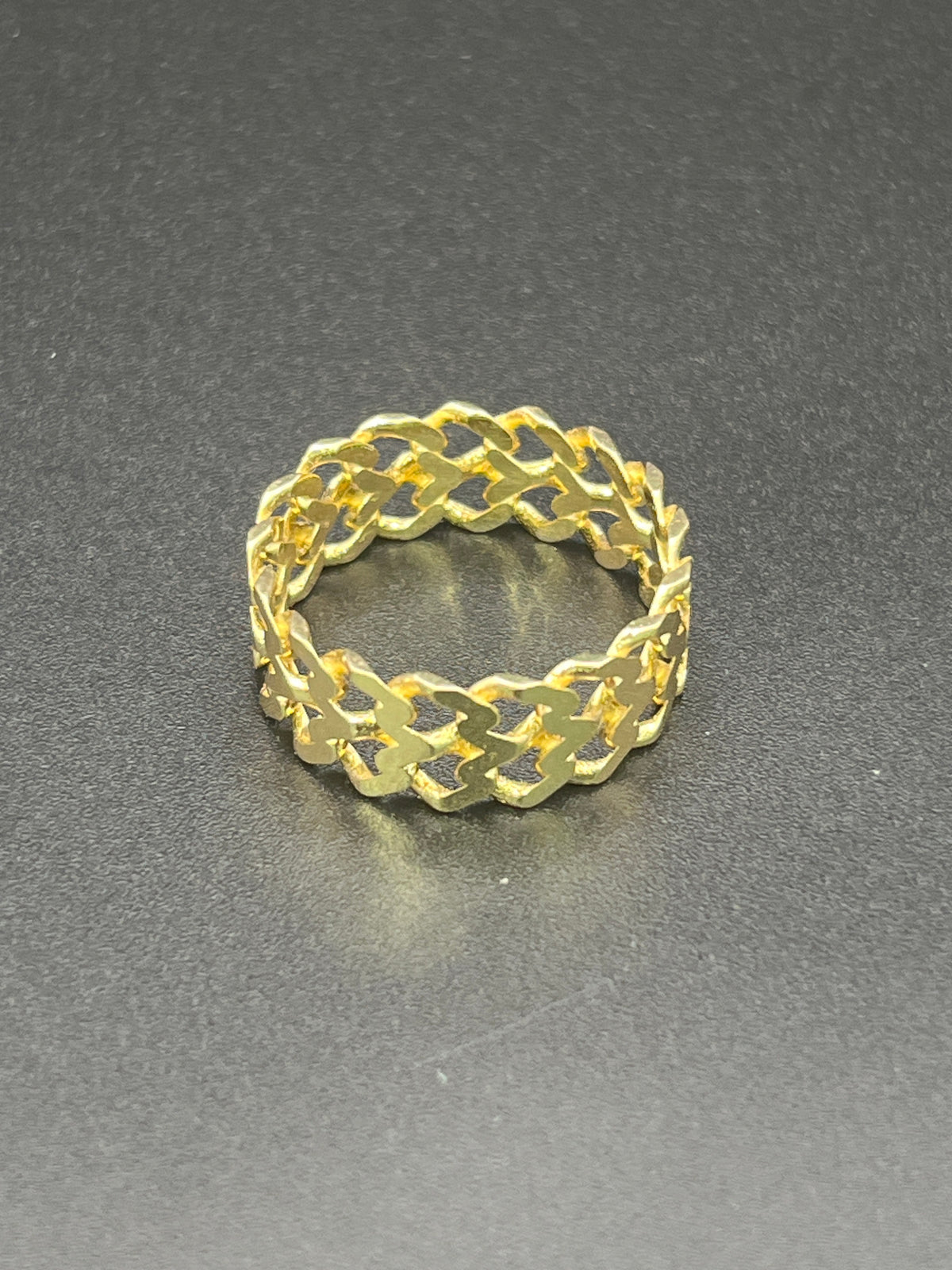 14k Solid Gold Ring Cuban