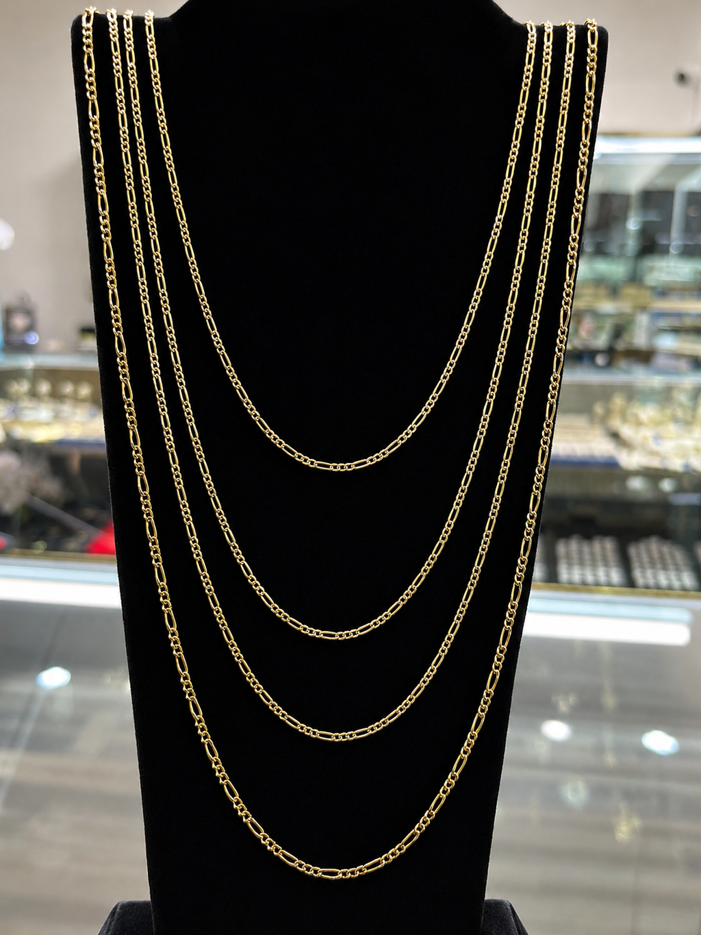14K Gold Diamond Cut Fiargo Chain #18