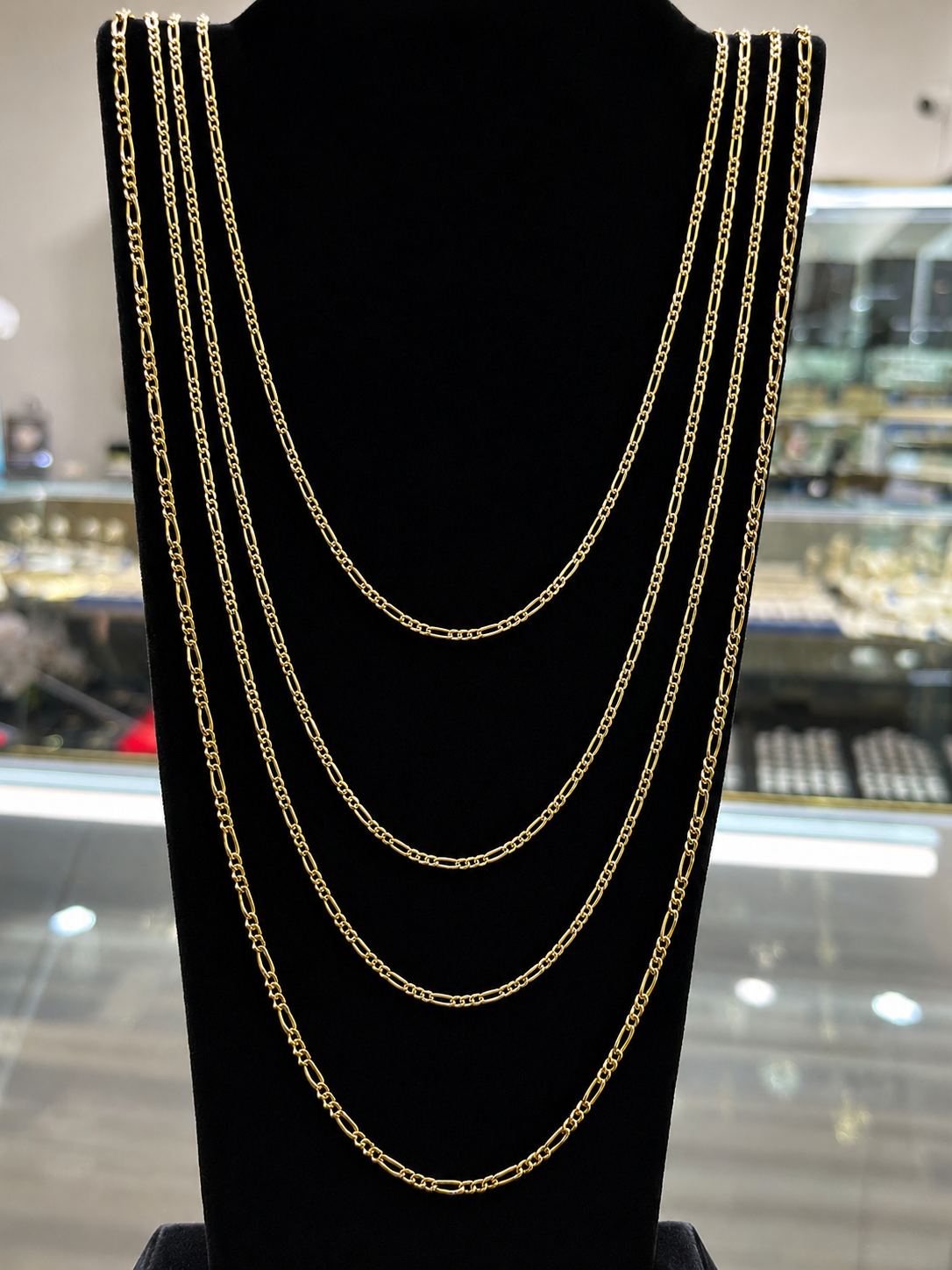 14K Gold Diamond Cut Fiargo Chain #18