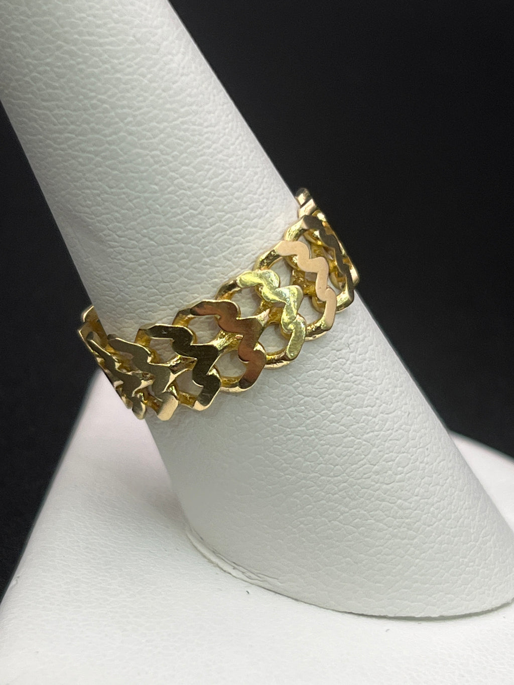 14k Solid Gold Ring Cuban