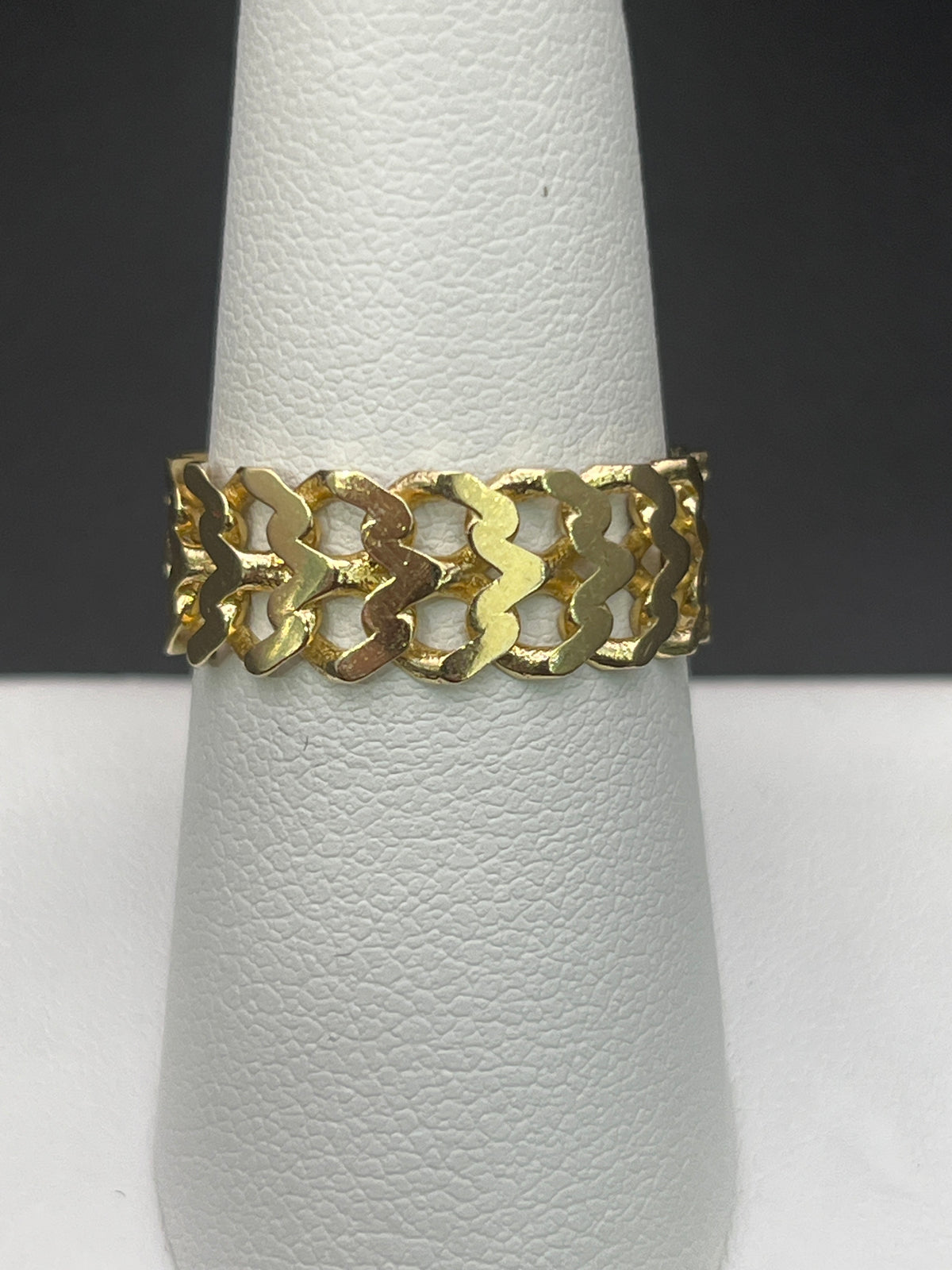 14k Solid Gold Ring Cuban