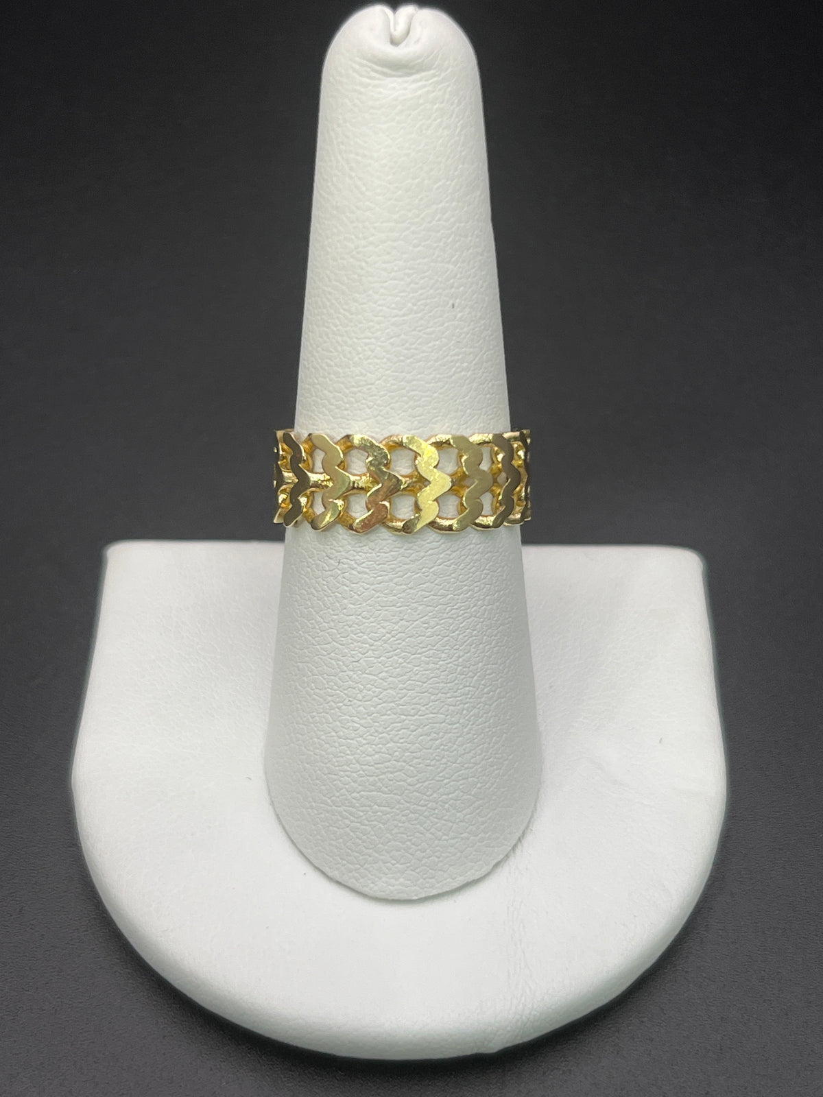 14k Solid Gold Ring Cuban