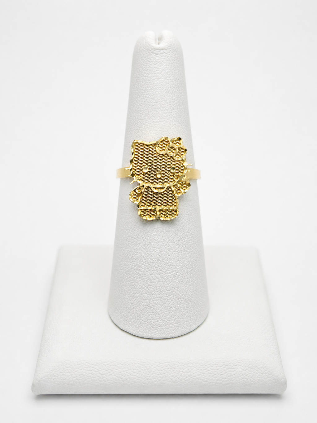 14k Solid Gold Ring Hello Kitty
