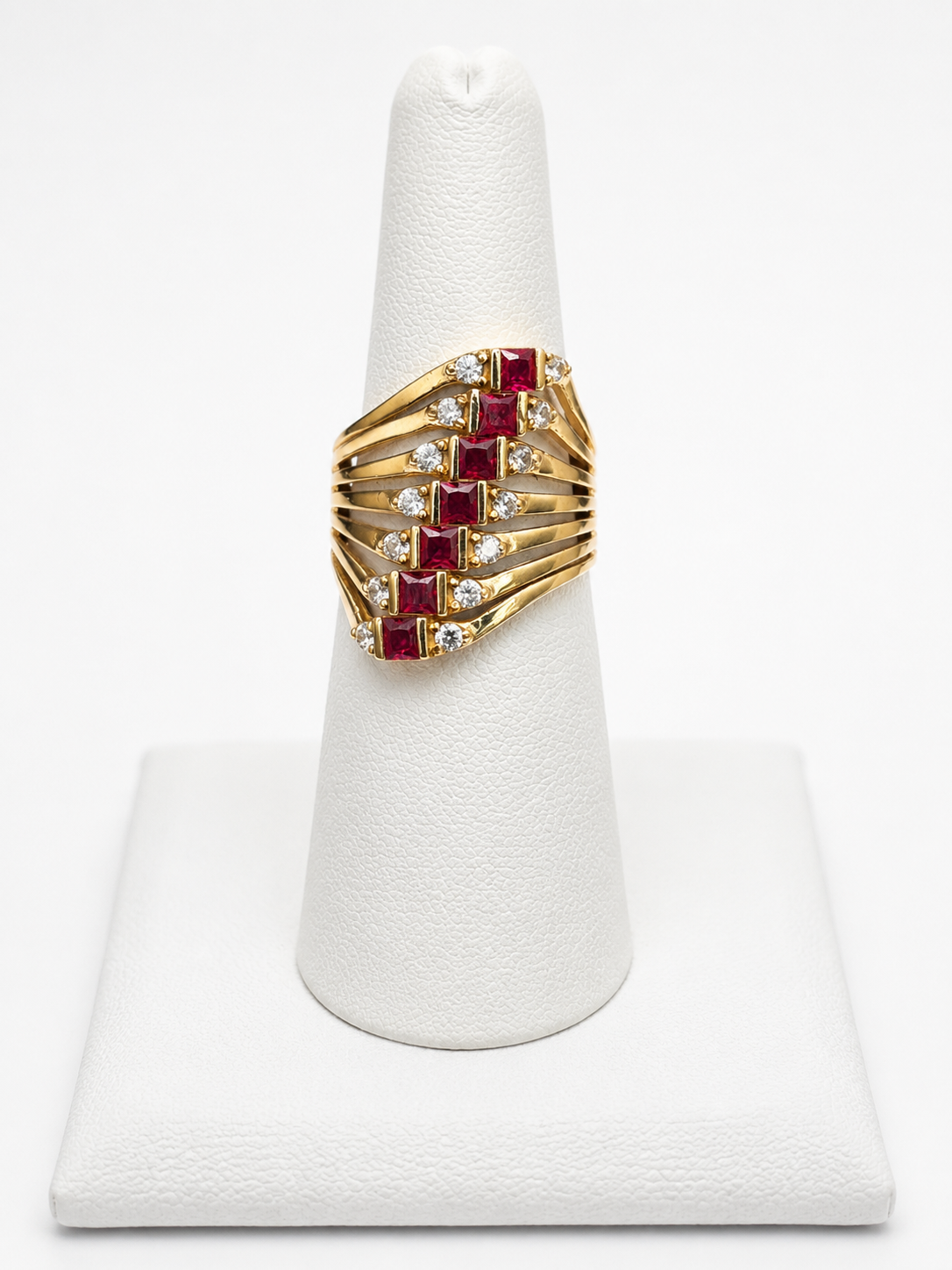 14k Solid Gold Ring Semanario Style