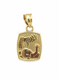 14k Gold Baptism Pendant