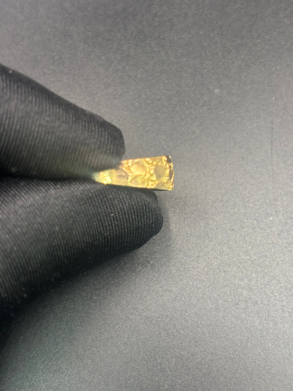 14k Solid Fine Italian Gold Nugget Ring