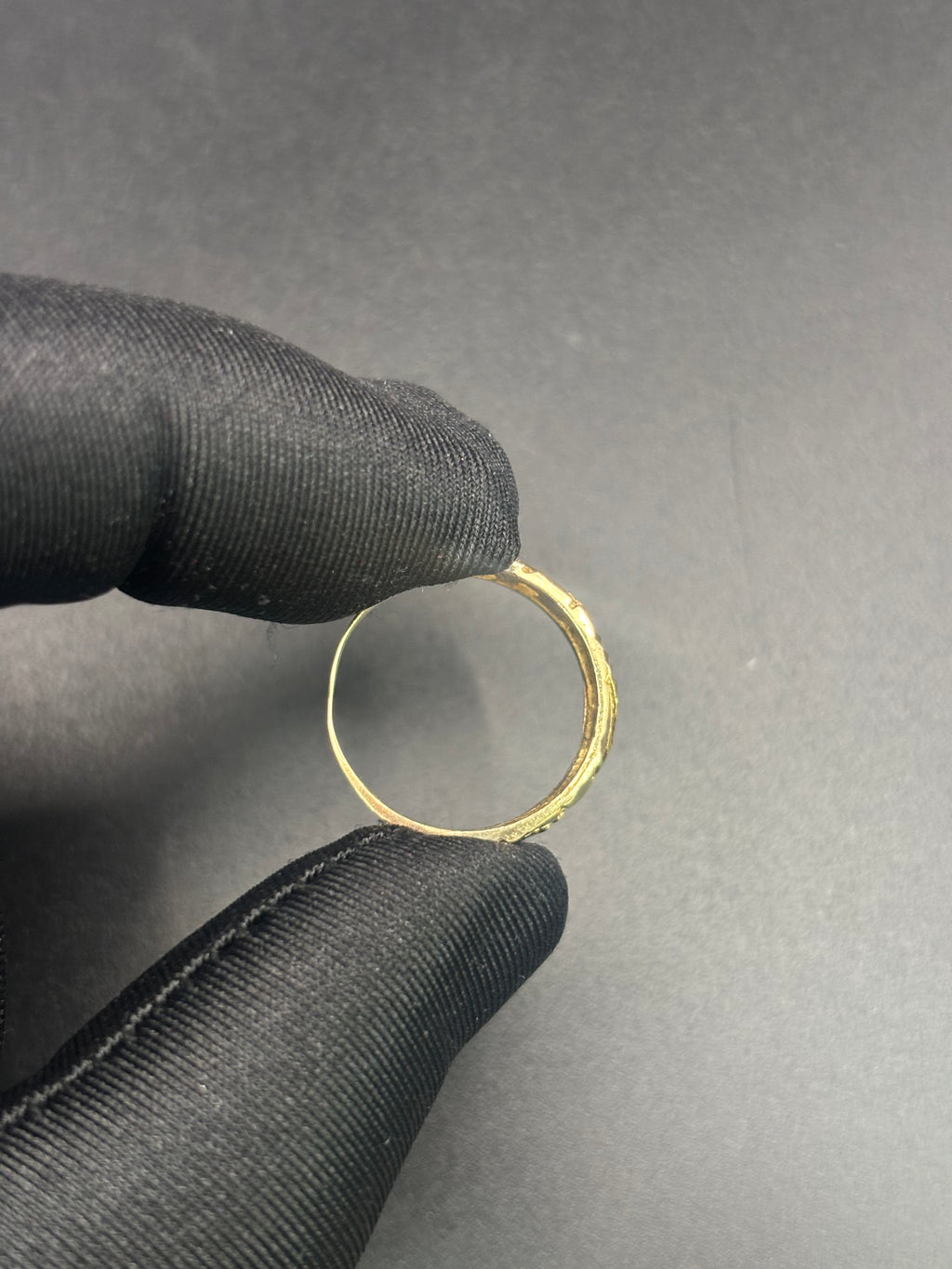 14k Solid Fine Italian Gold Nugget Ring