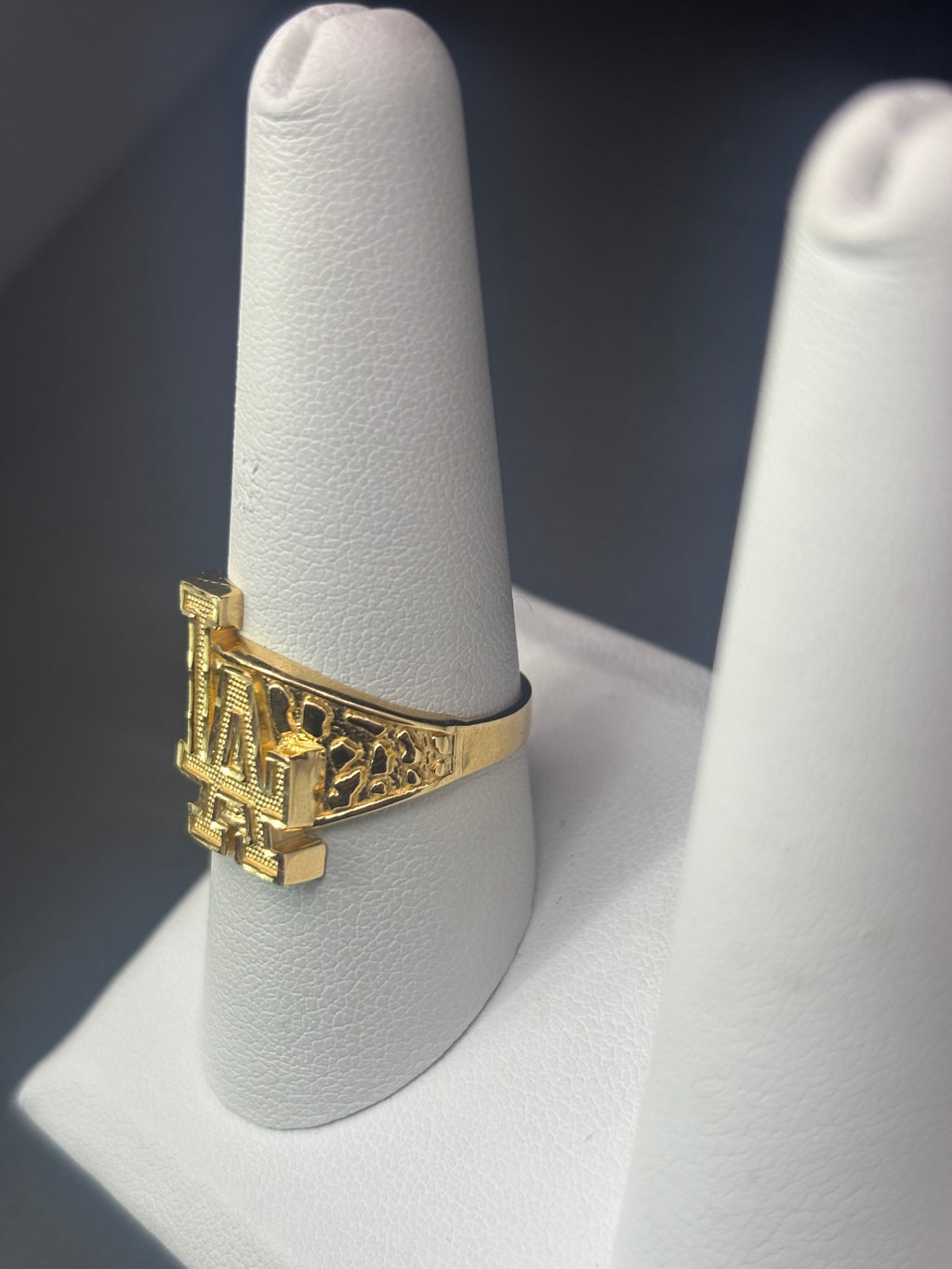 14k LA Los Angeles Italian Gold Ring