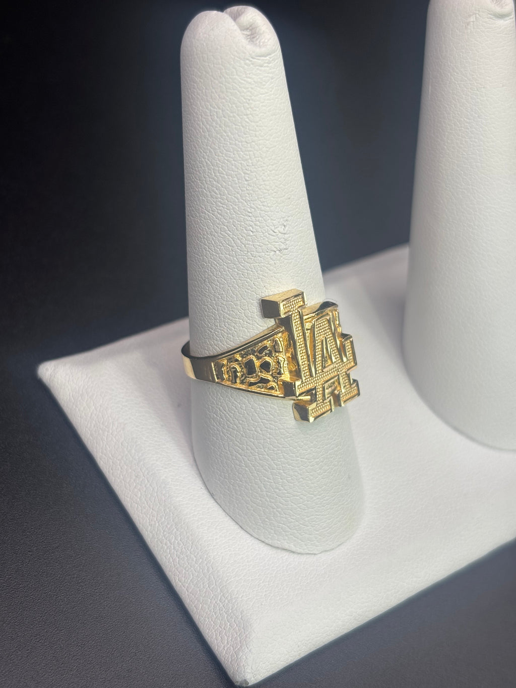 14k LA Los Angeles Italian Gold Ring