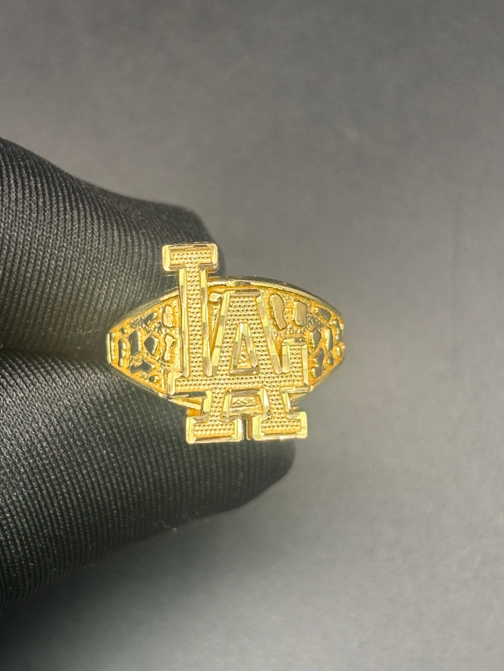 14k LA Los Angeles Italian Gold Ring