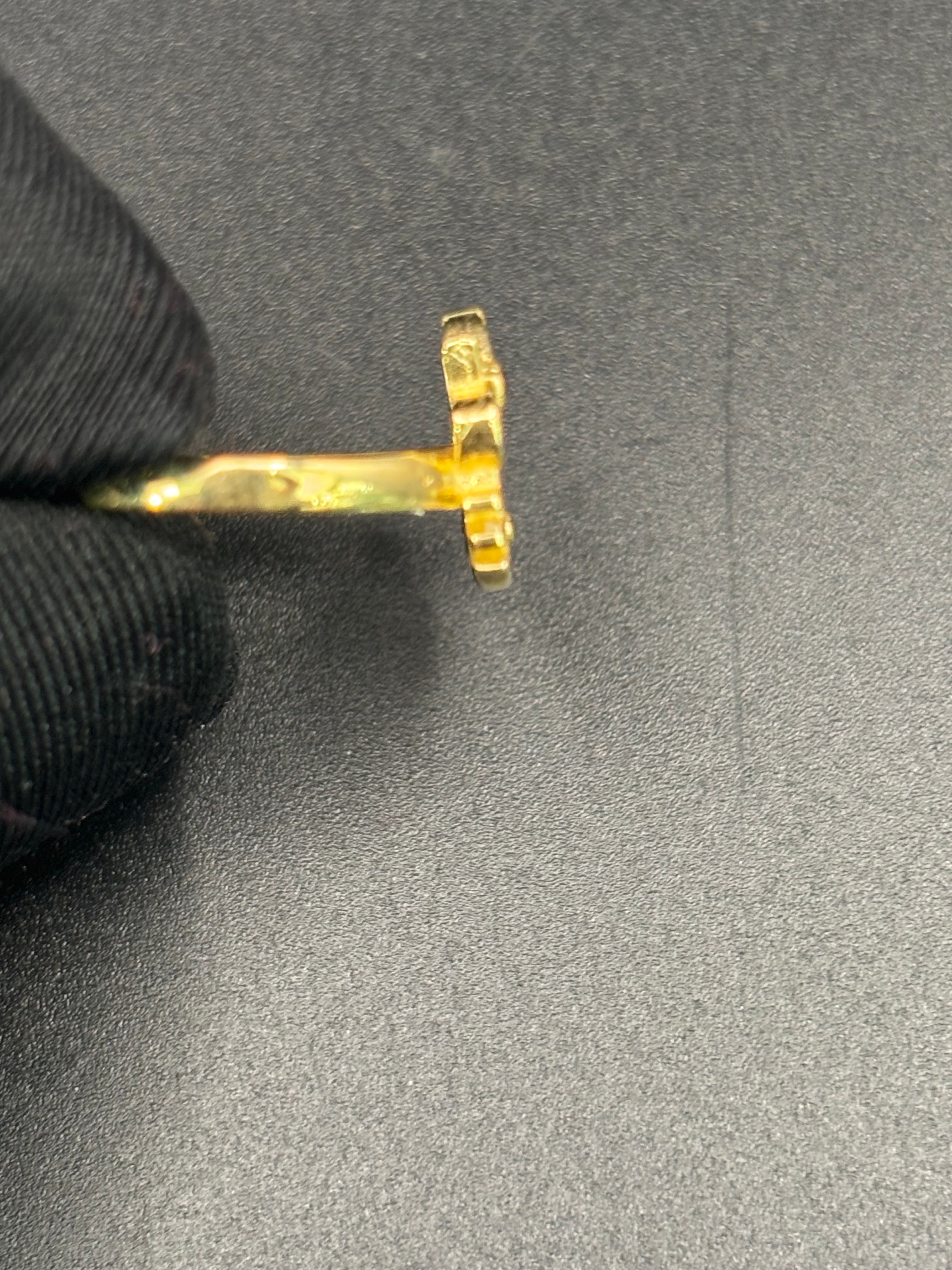 14k Solid Fine Italian Gold Ring Hello Kitty