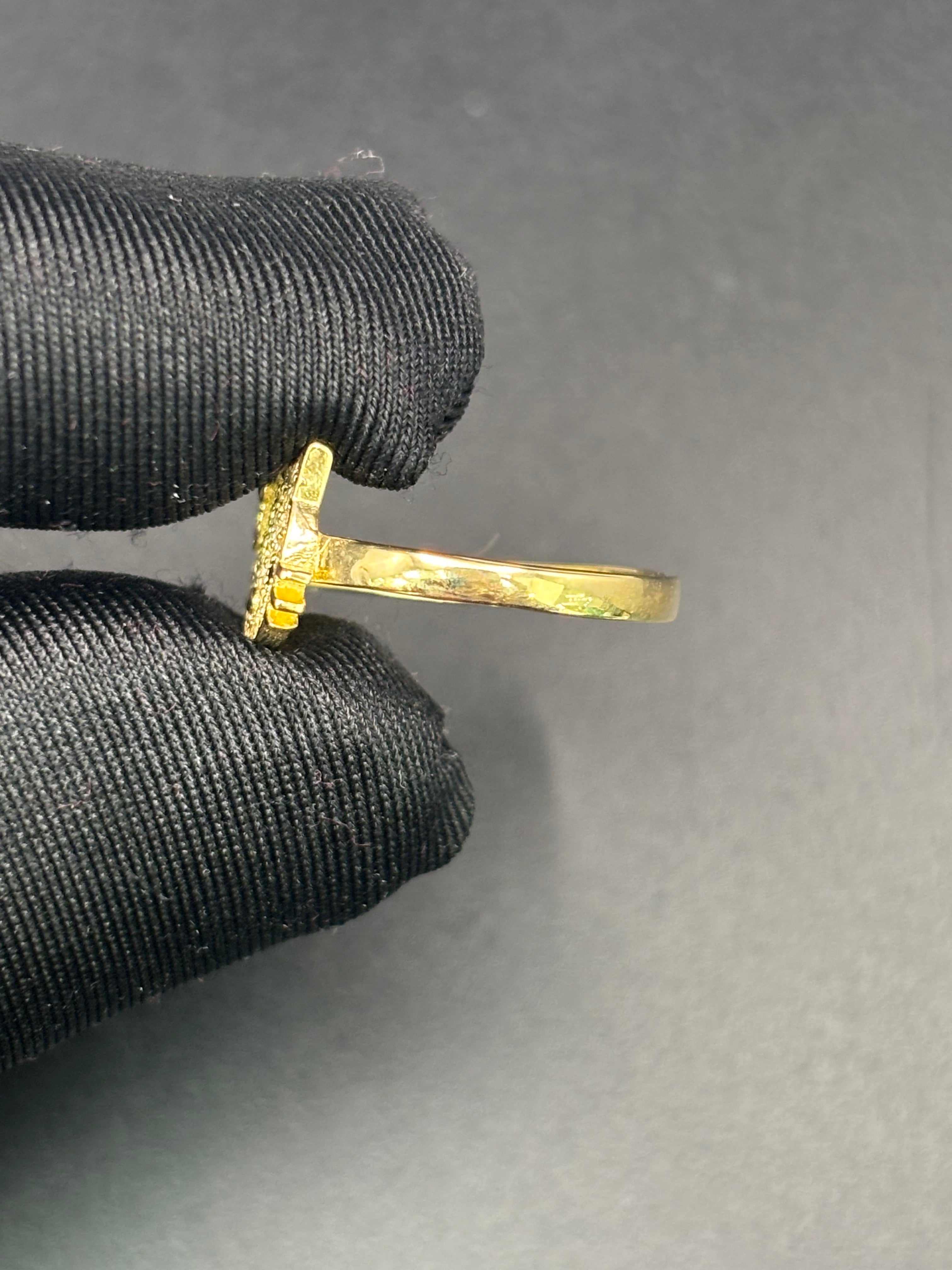 14k Solid Fine Italian Gold Ring Hello Kitty