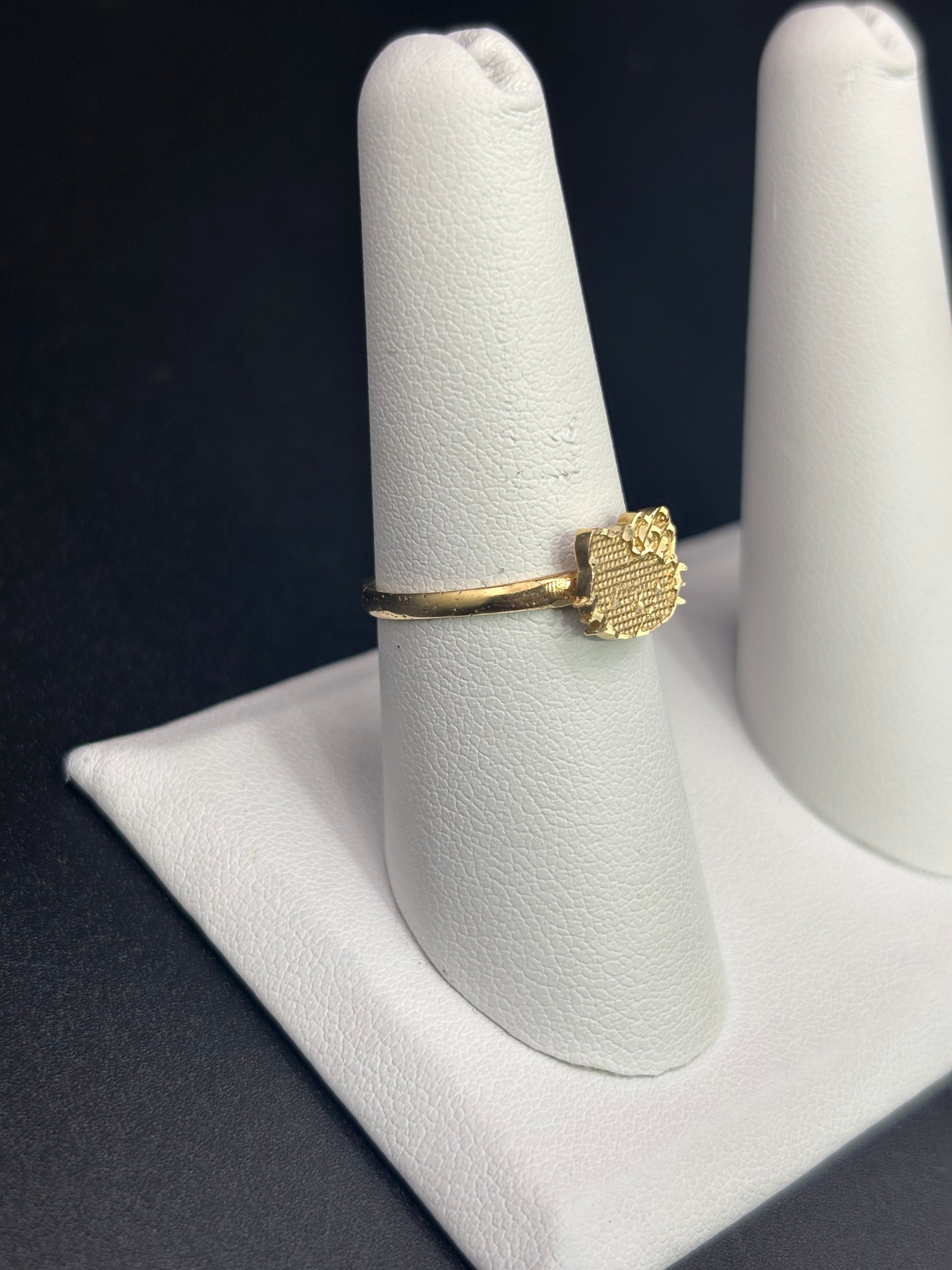 14k Solid Fine Italian Gold Ring Hello Kitty