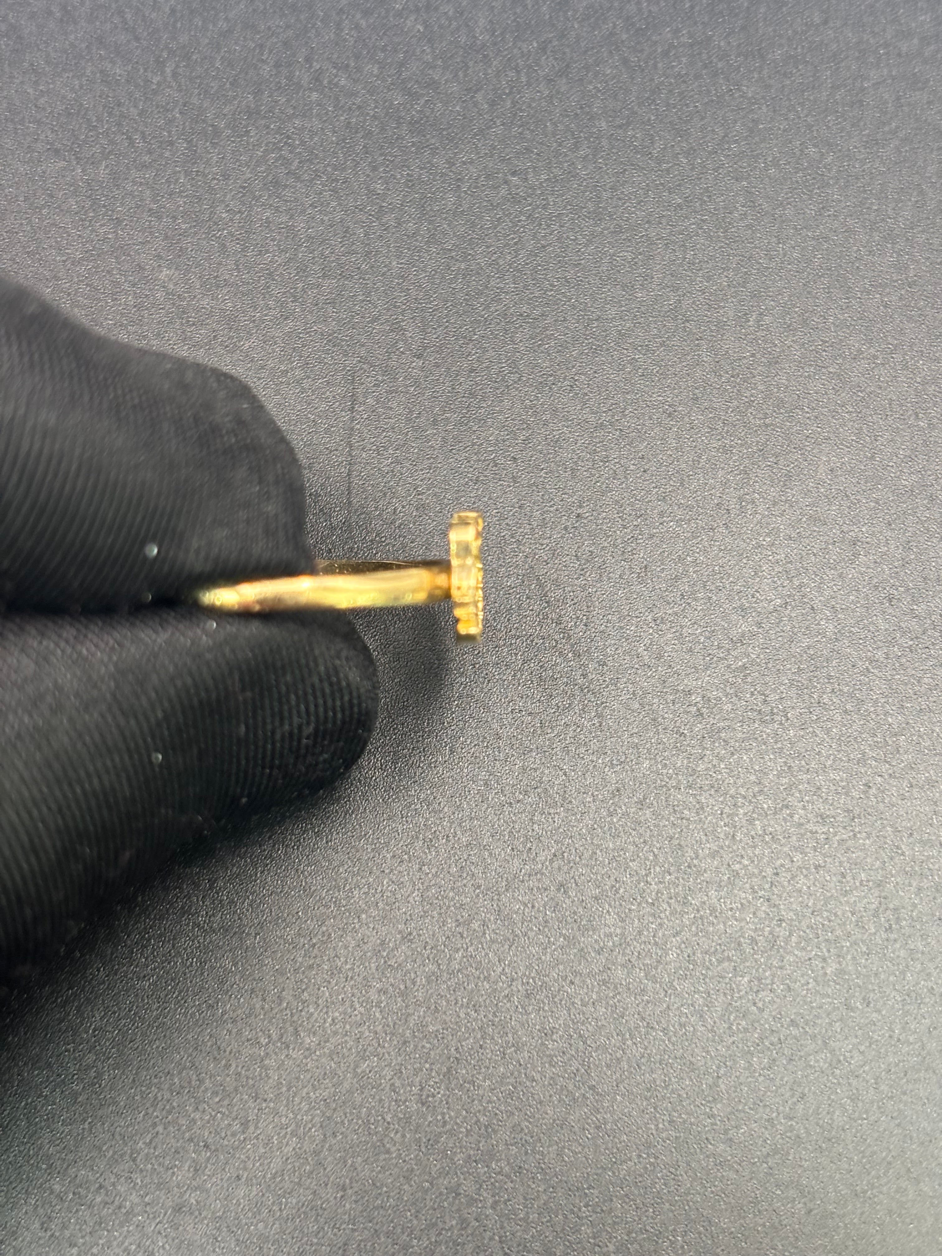 14k Solid Fine Italian Gold Ring Hello Kitty