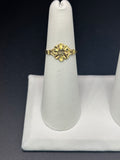 14k Solid Fine Italian Gold Ring Flower Shape