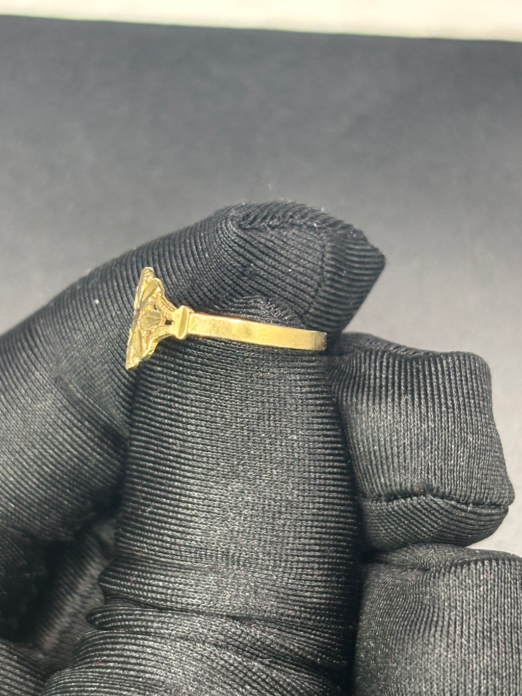14k Solid Fine Italian Gold Ring Flower Shape