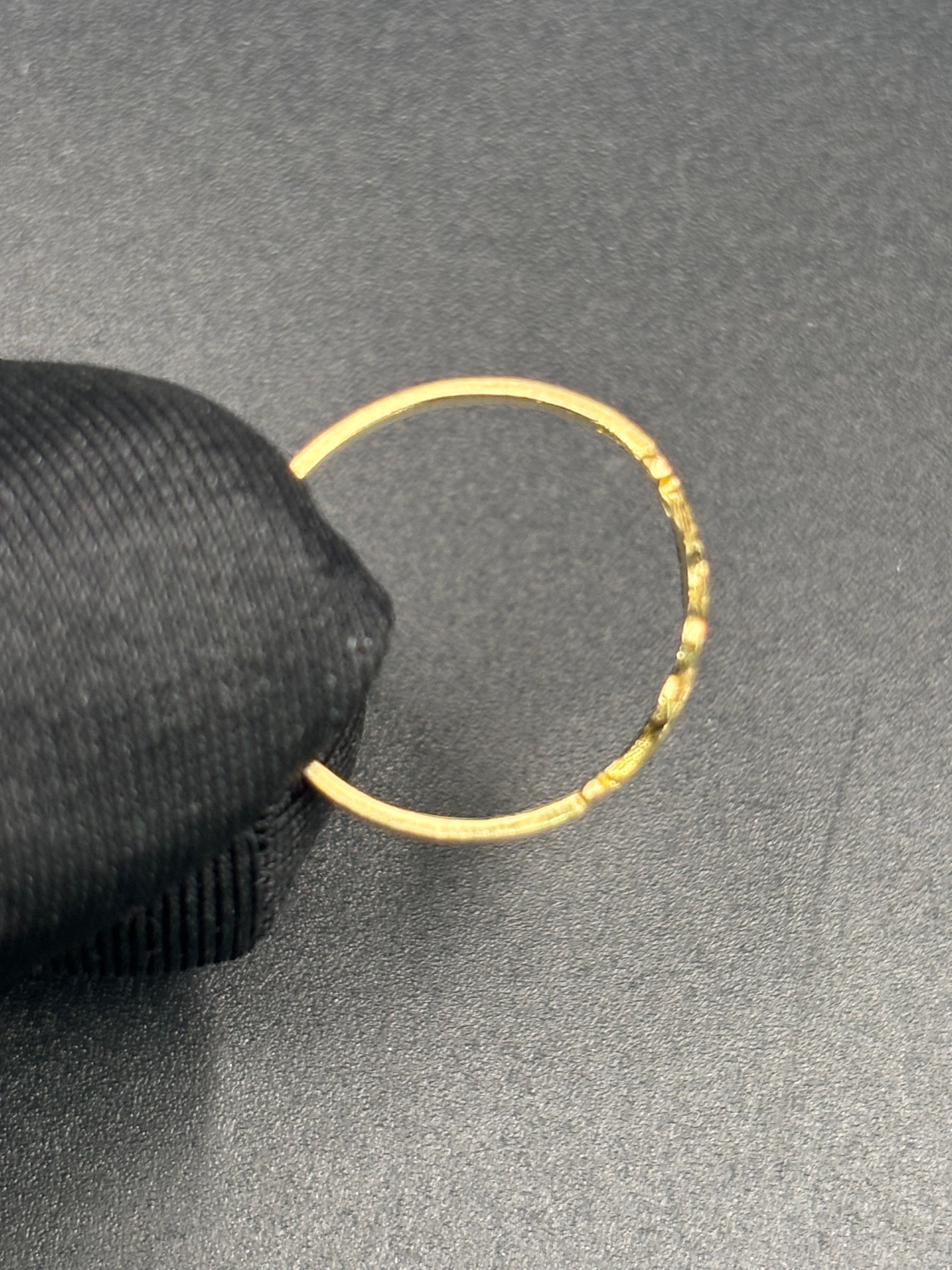 14k Solid Fine Italian Gold Ring Flower Shape