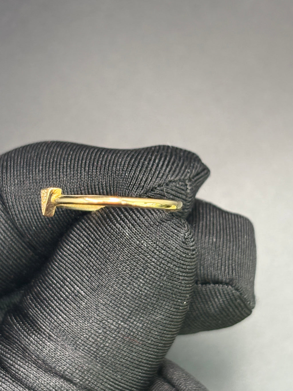 14k Solid Fine Italian Gold Ring Triange Shape