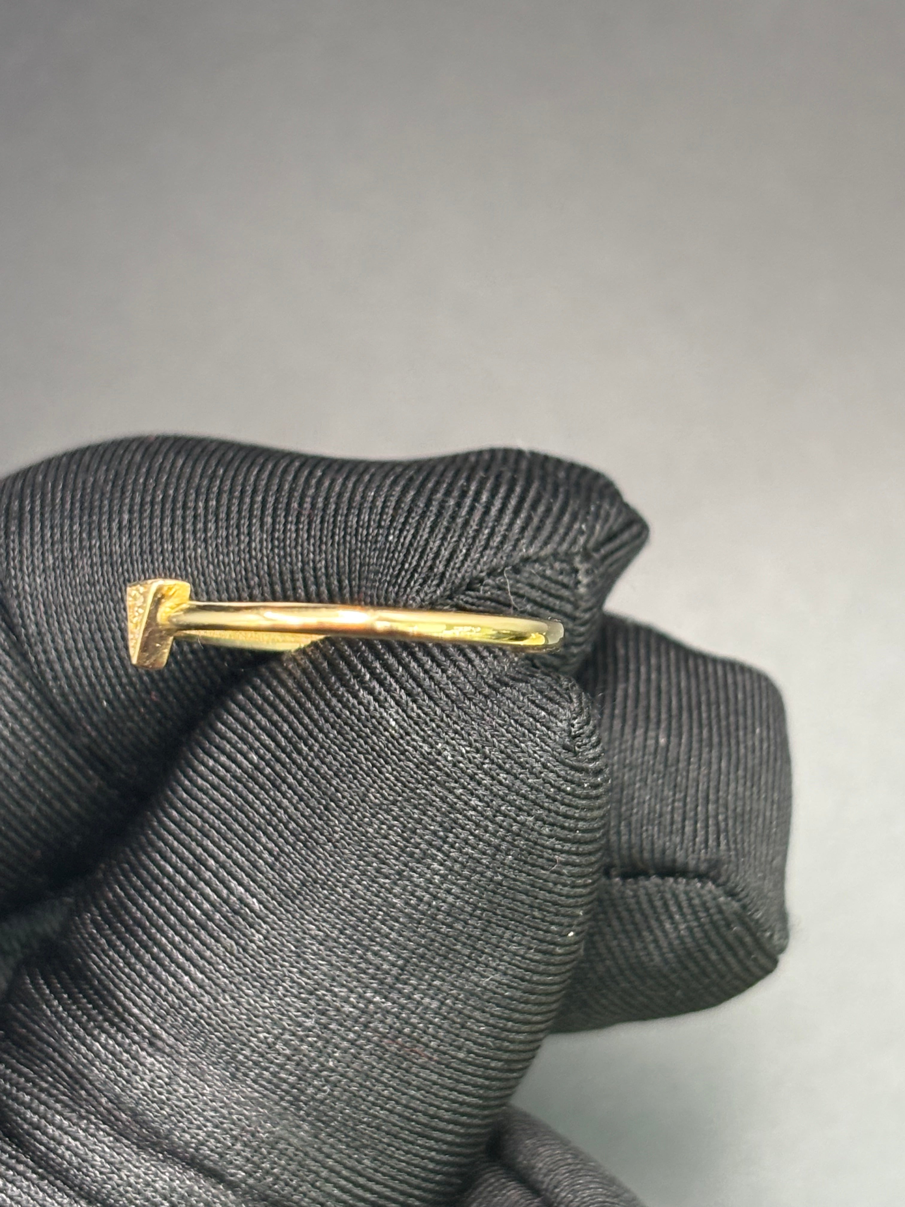 14k Solid Fine Italian Gold Ring Triange Shape