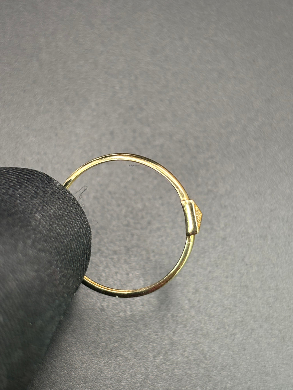 14k Solid Fine Italian Gold Ring Triange Shape