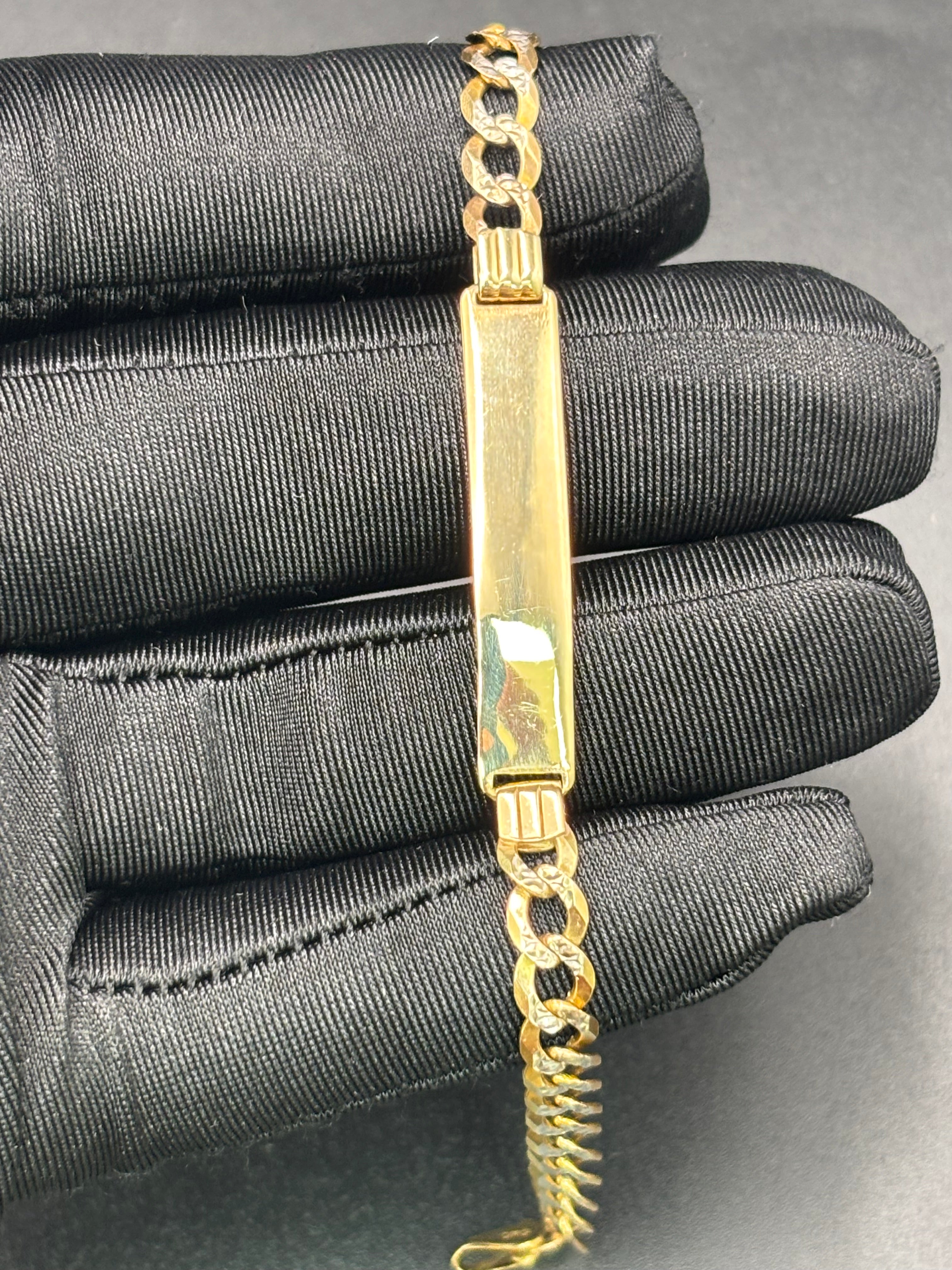 14k Solid Gold Cuban Link Bracelet