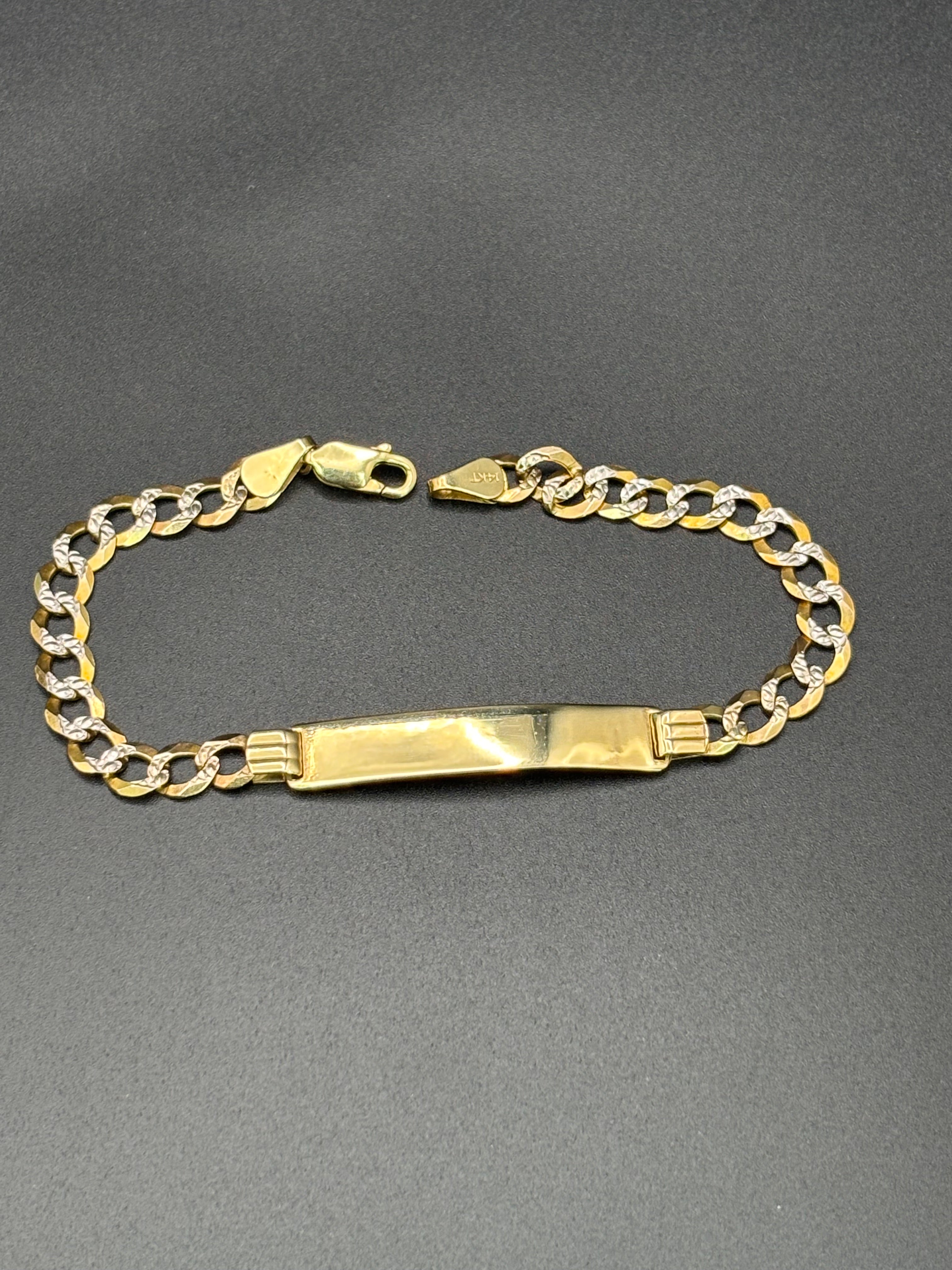 14k Solid Gold Cuban Link Bracelet