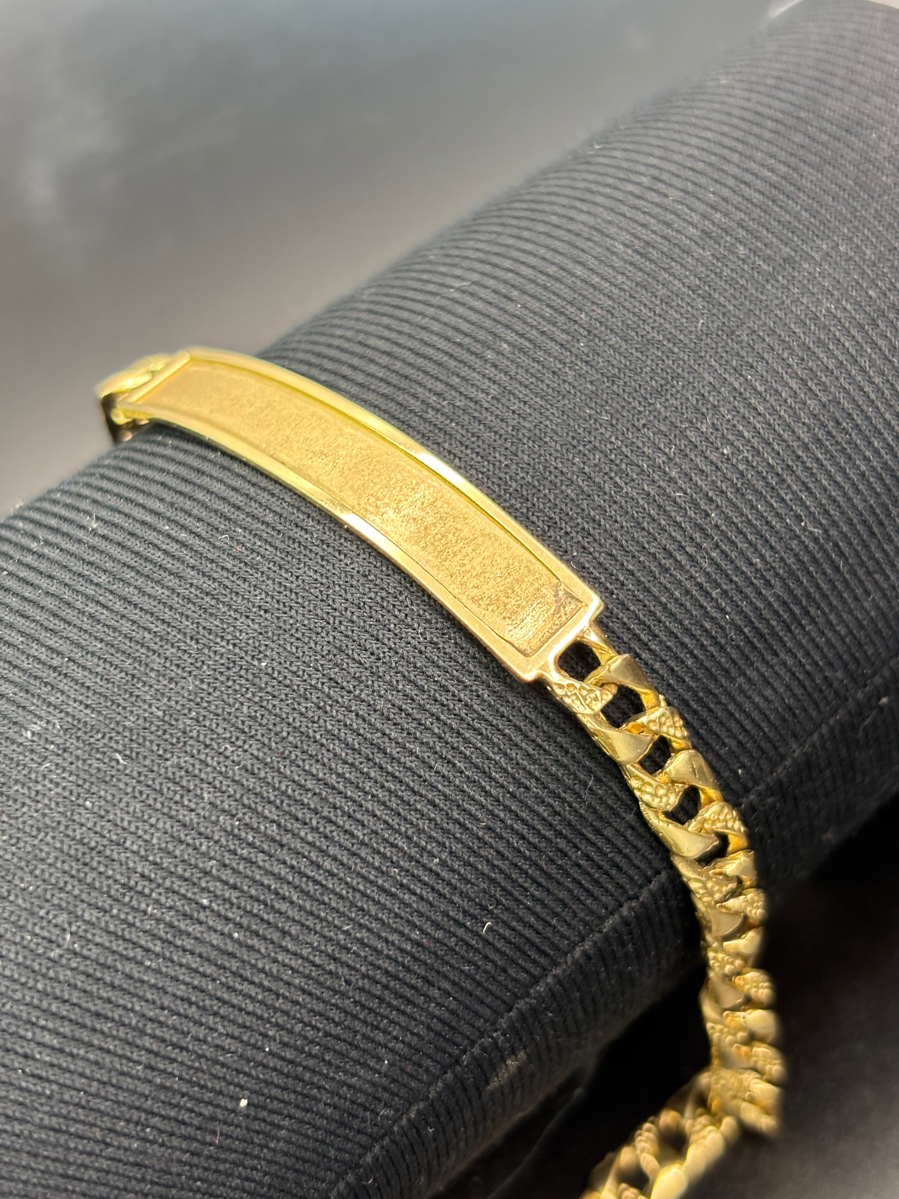 14k Solid Gold Cuban Link Bracelet