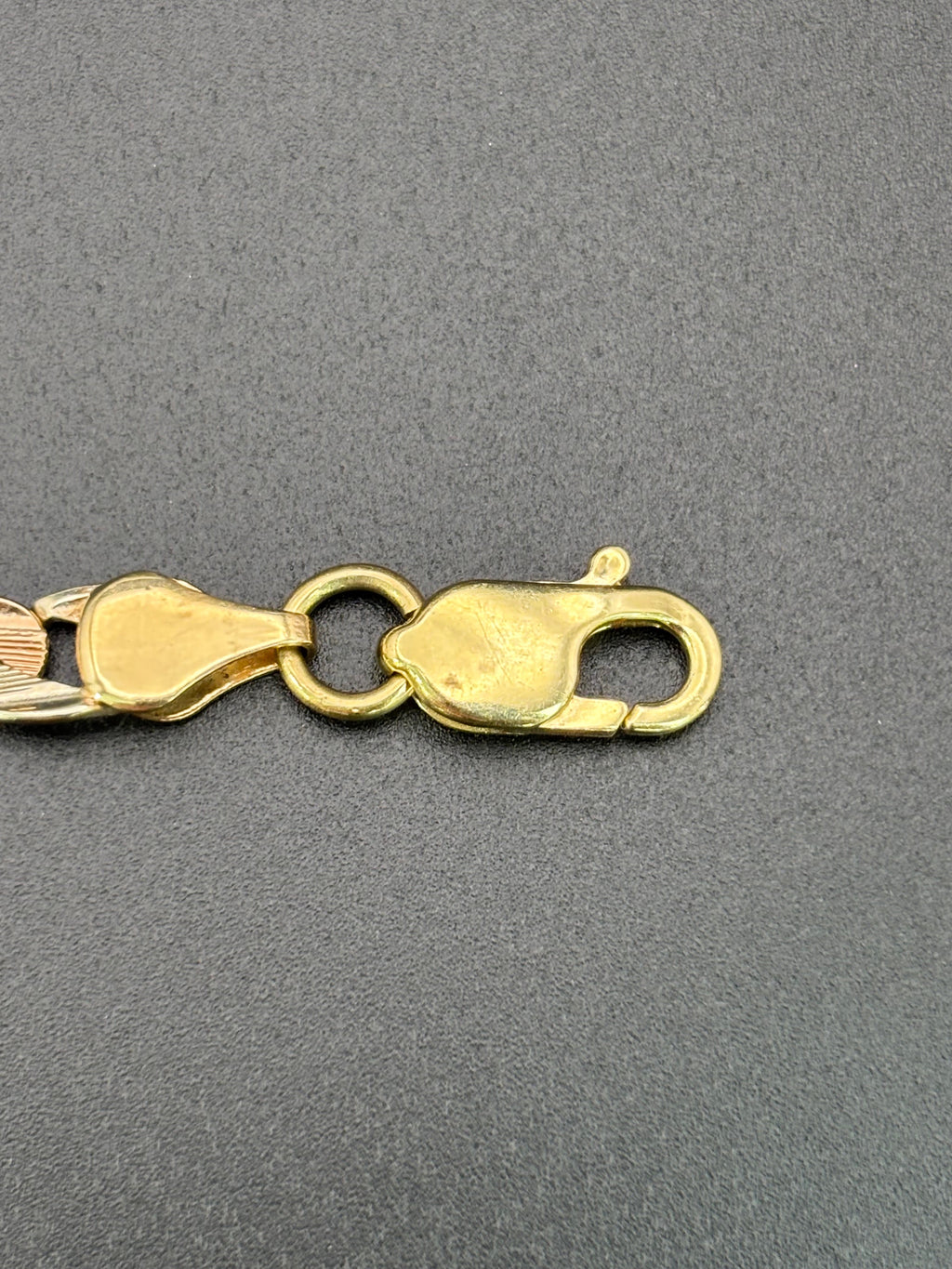 14k Solid Gold Bracelet Cuban Link 15 birthday
