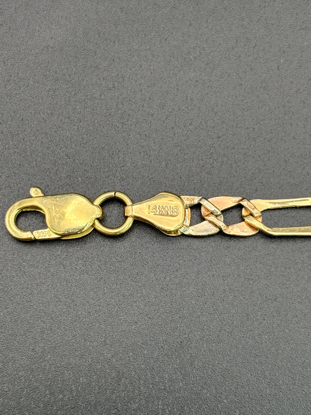 14k Solid Gold Bracelet Cuban Link 15 birthday