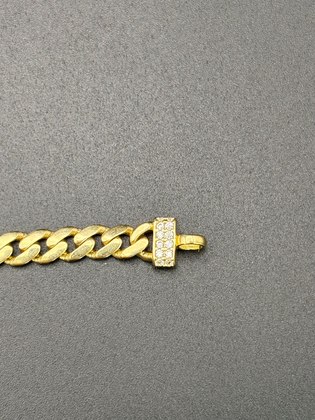 14k Gold Cuban Link Quinceanera Bracelet