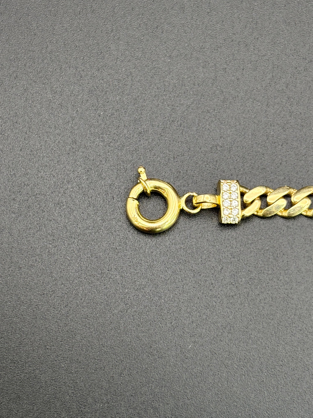 14k Gold Cuban Link Quinceanera Bracelet