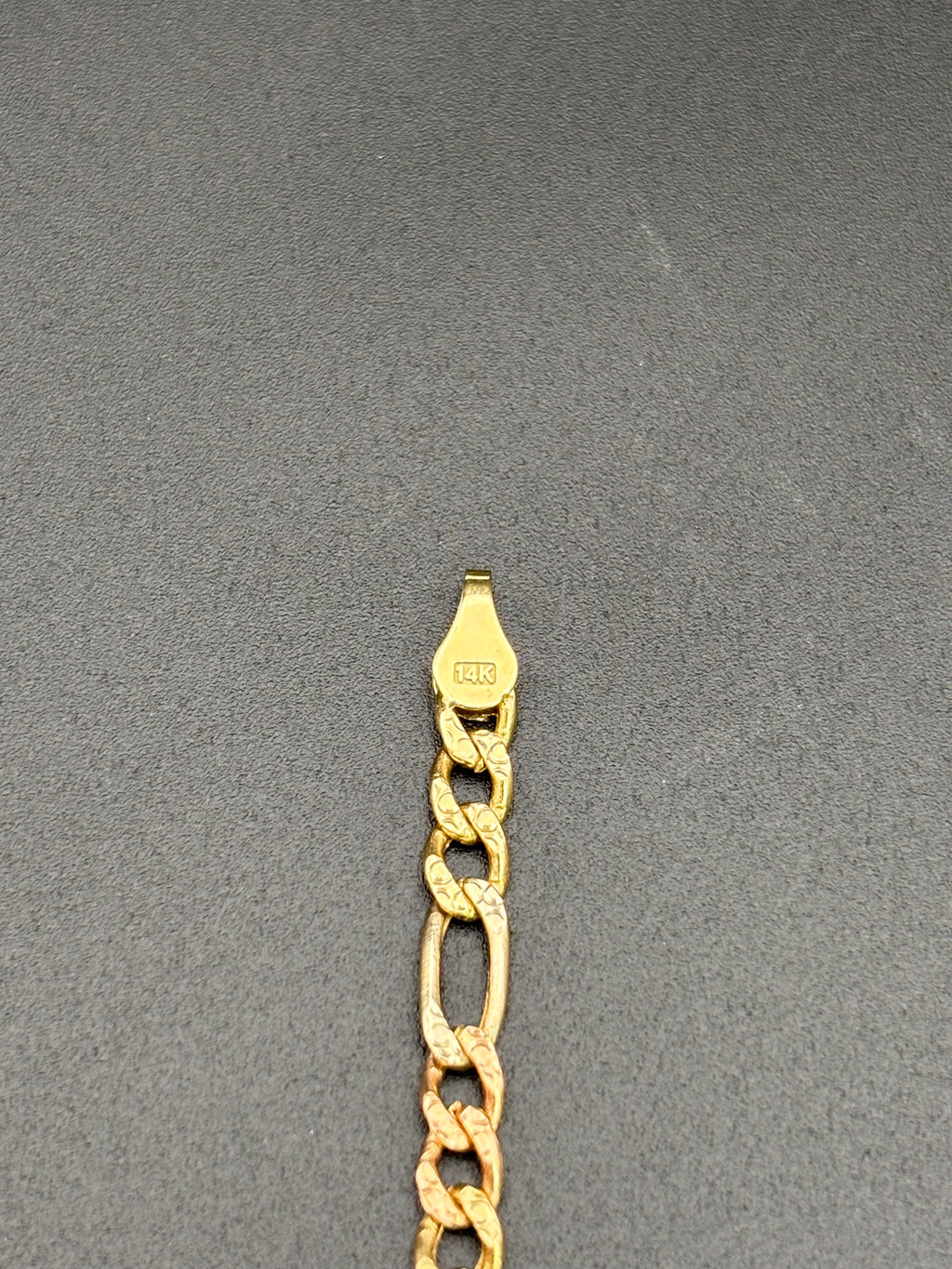 14k Solid Gold Bracelet Link 15 Birthday Hearts