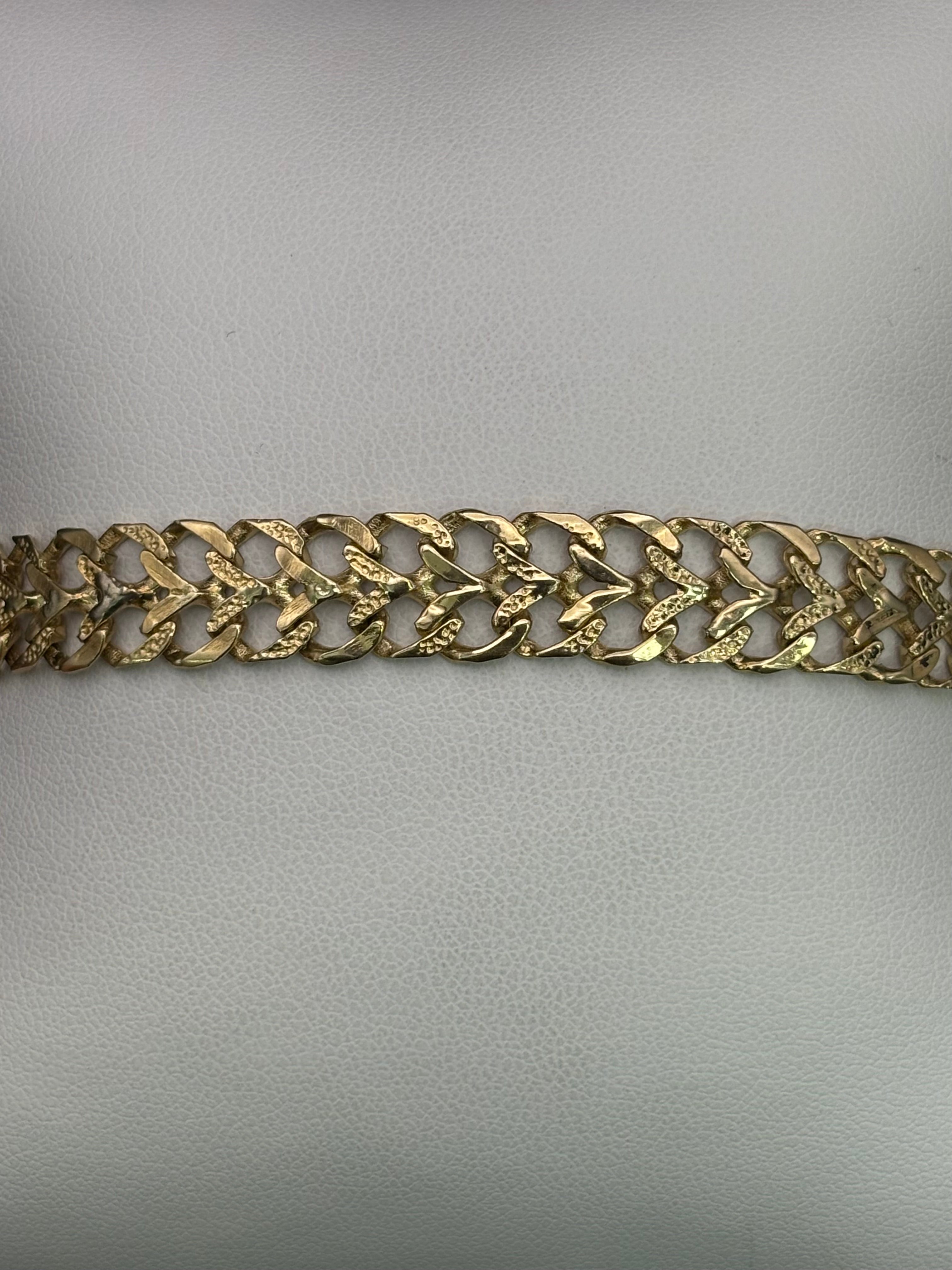 14k Solid Gold Bracelet Link