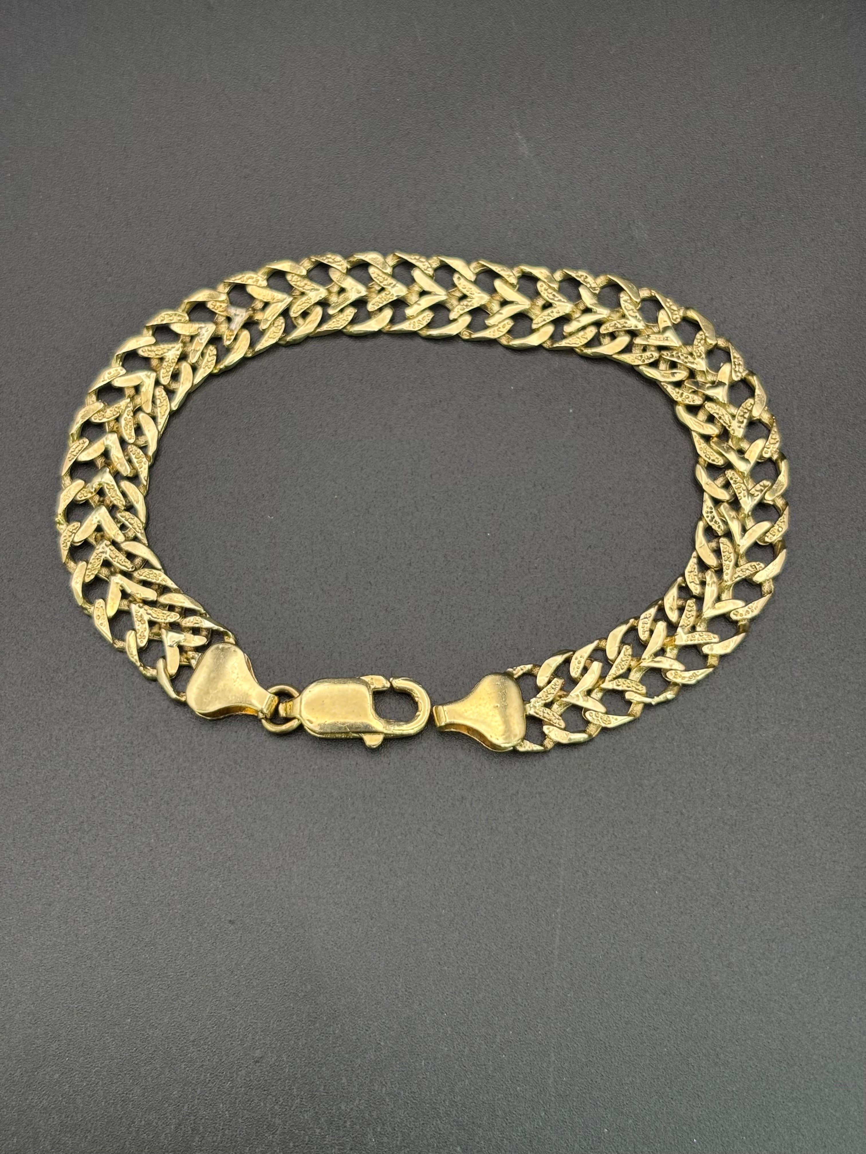 14k Solid Gold Bracelet Link