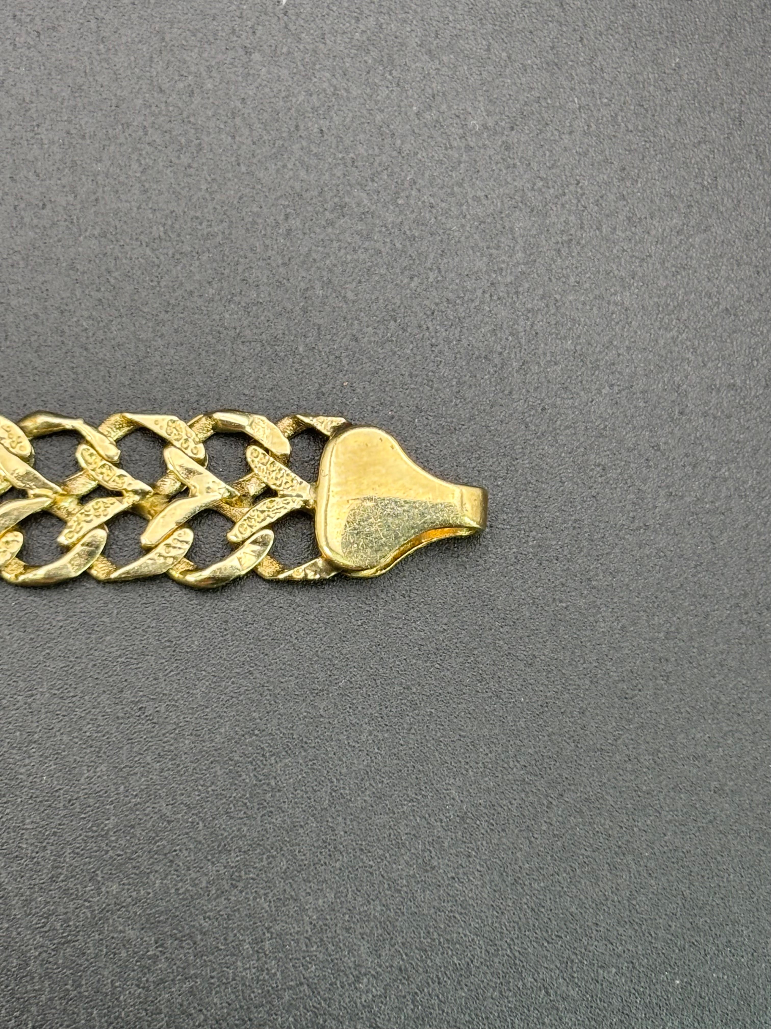 14k Solid Gold Bracelet Link
