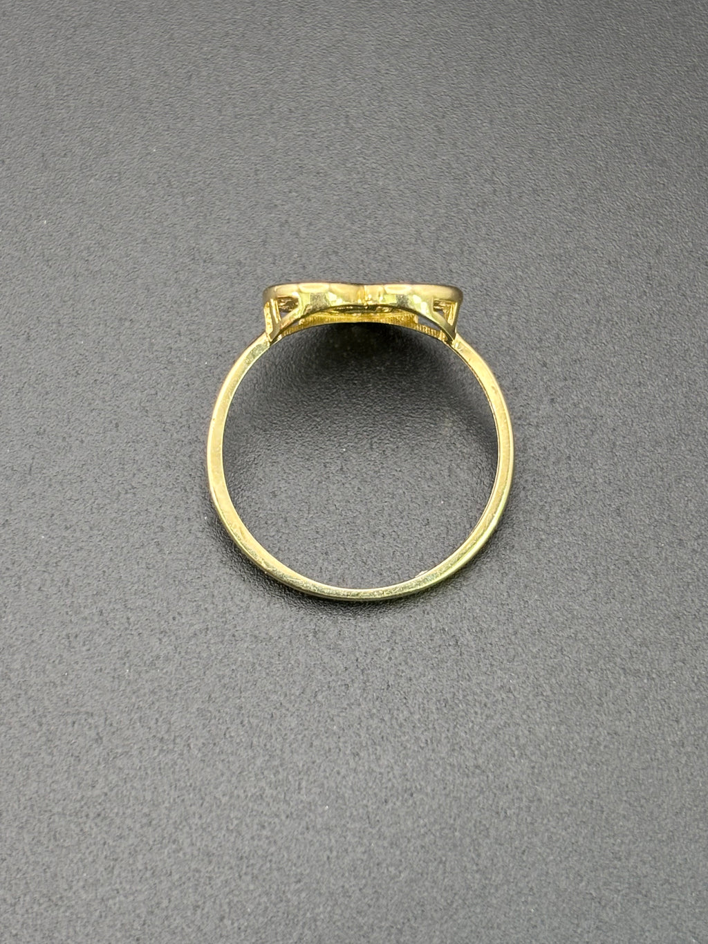 14k Solid Gold Ring 15 Birthday Heart