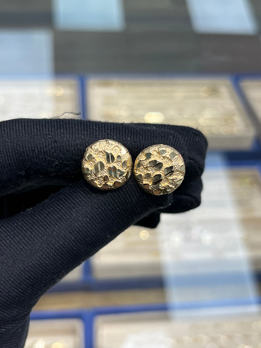 14k Nugget Earrings