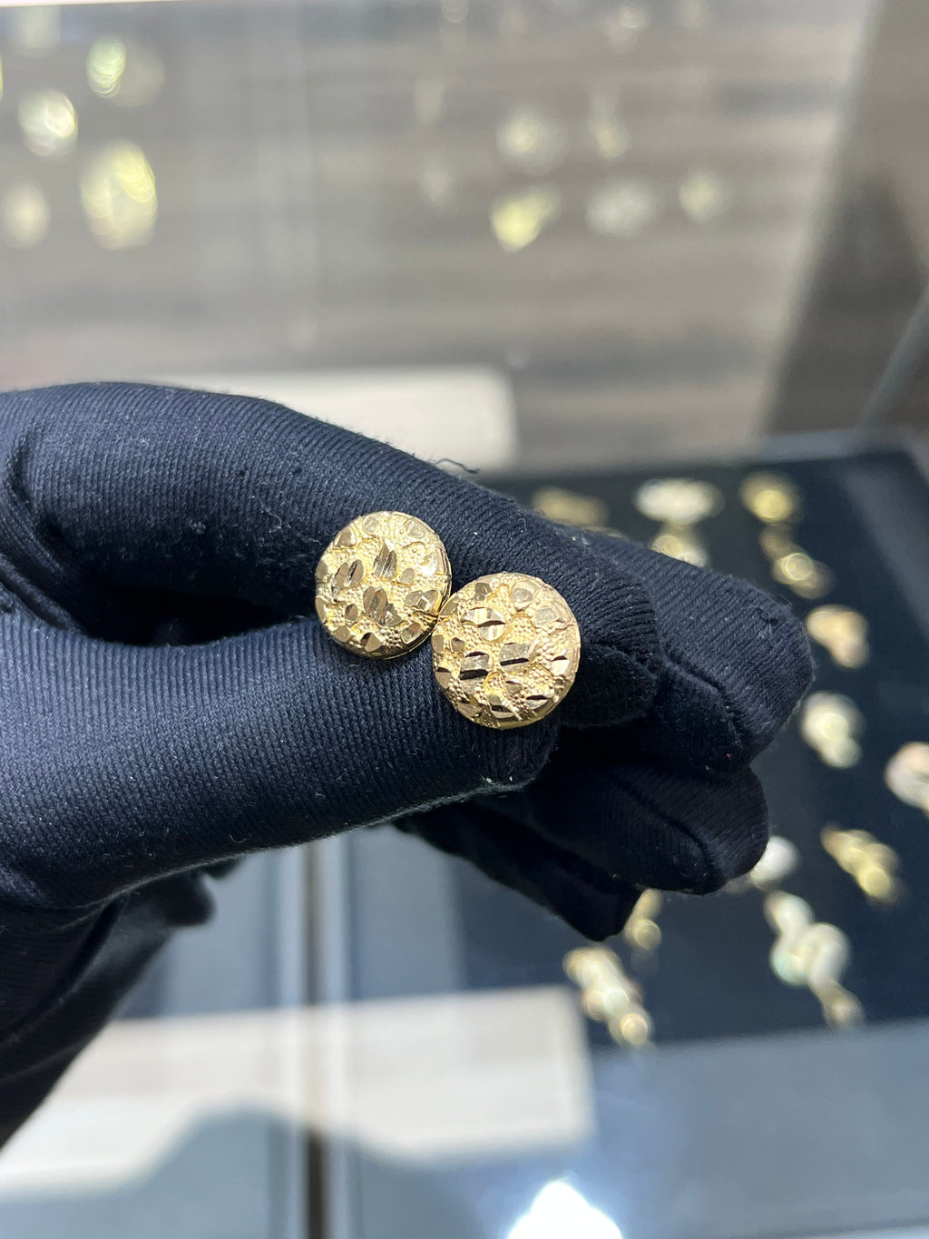 14k Nugget Earrings