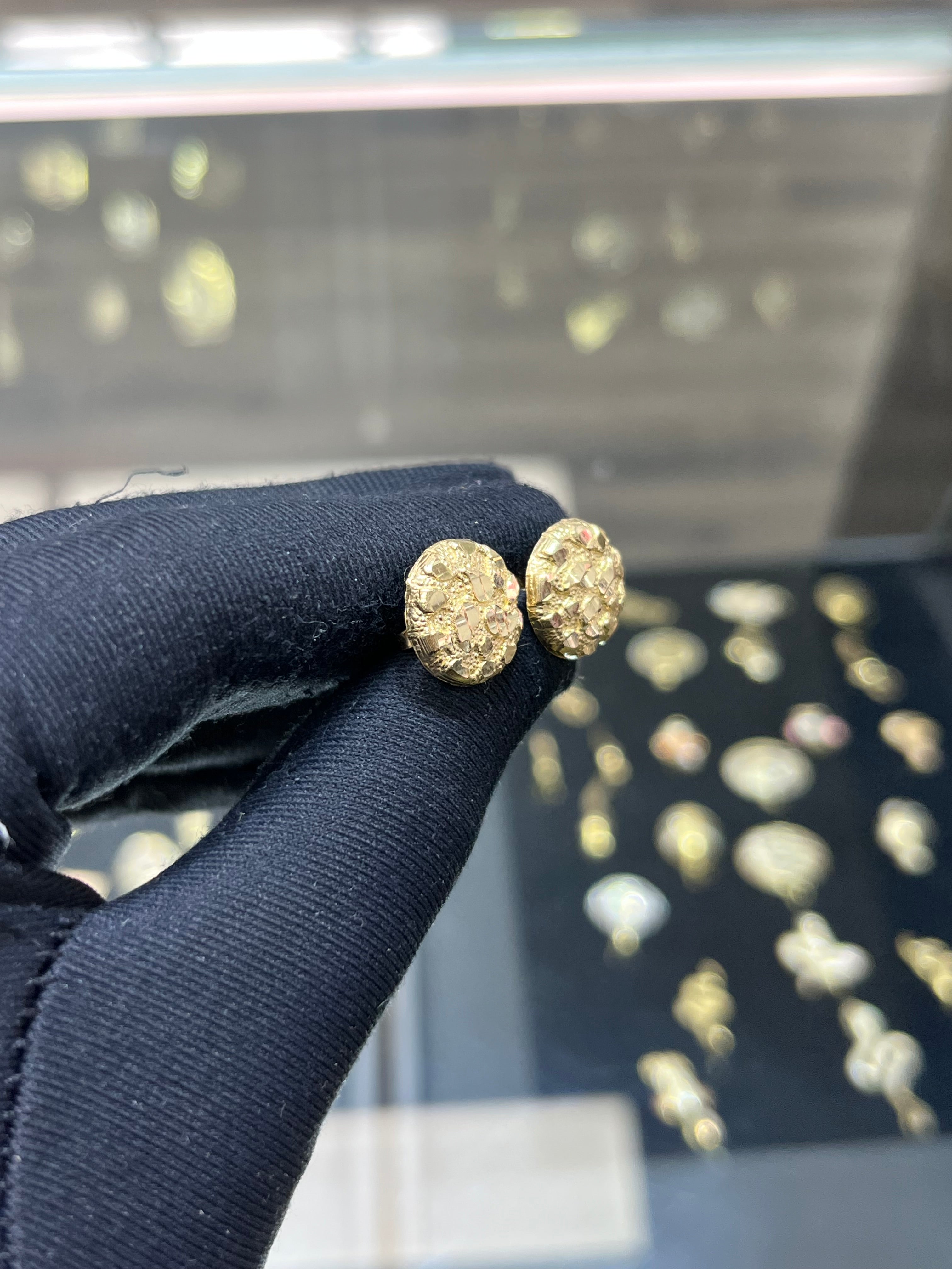 14k Nugget Earrings