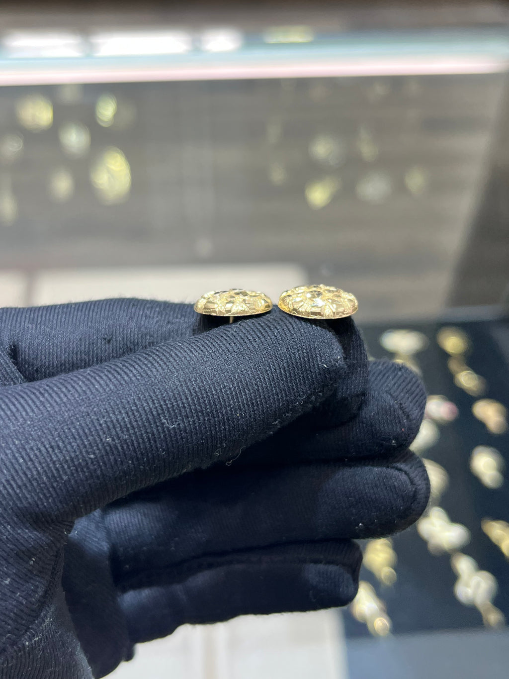 14k Nugget Earrings
