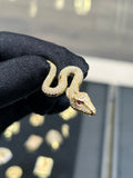 14K Gold Snake Pendant
