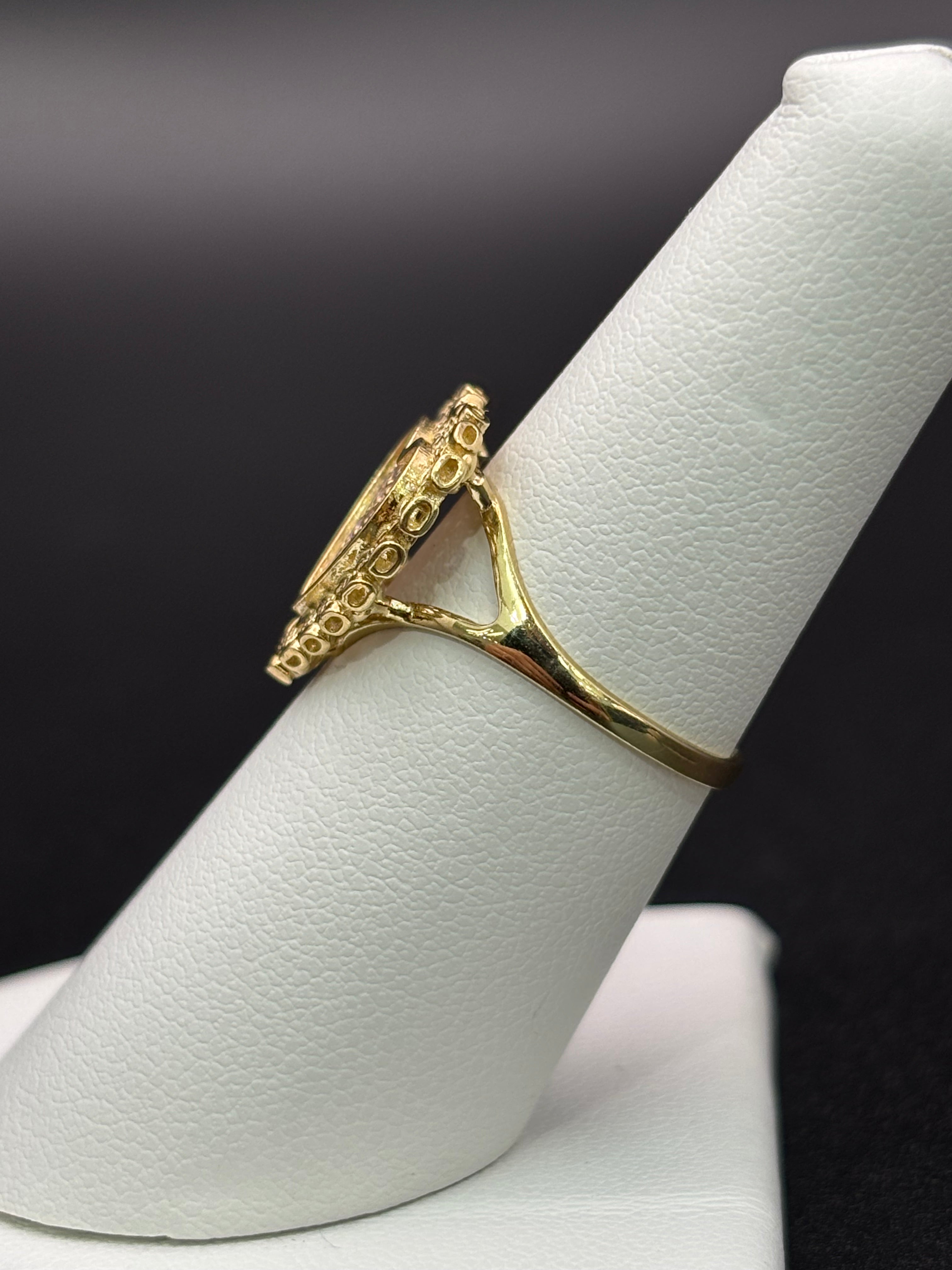 10k Solid Gold Ring Heart