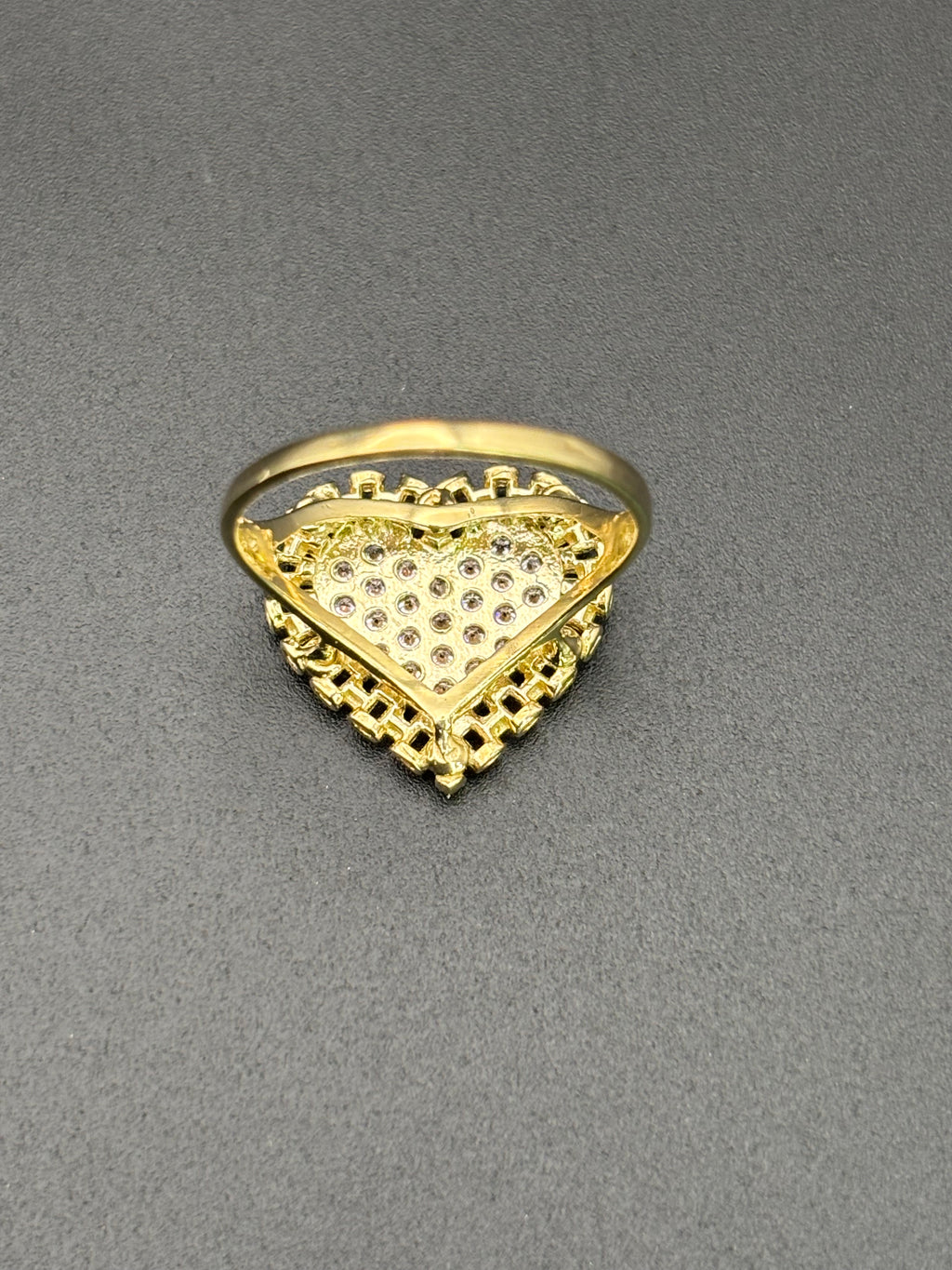 10k Solid Gold Ring Heart