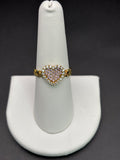 10k Solid Gold Ring Heart