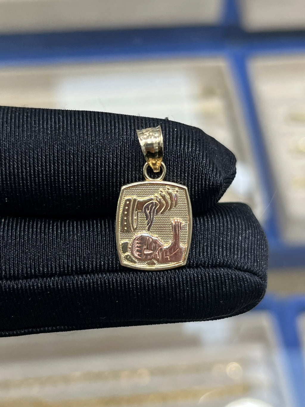 14k Gold Baptism Pendant