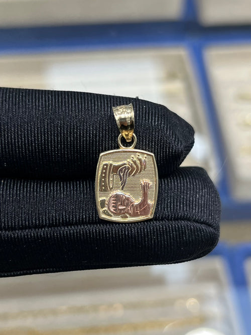 14k Gold Baptism Pendant