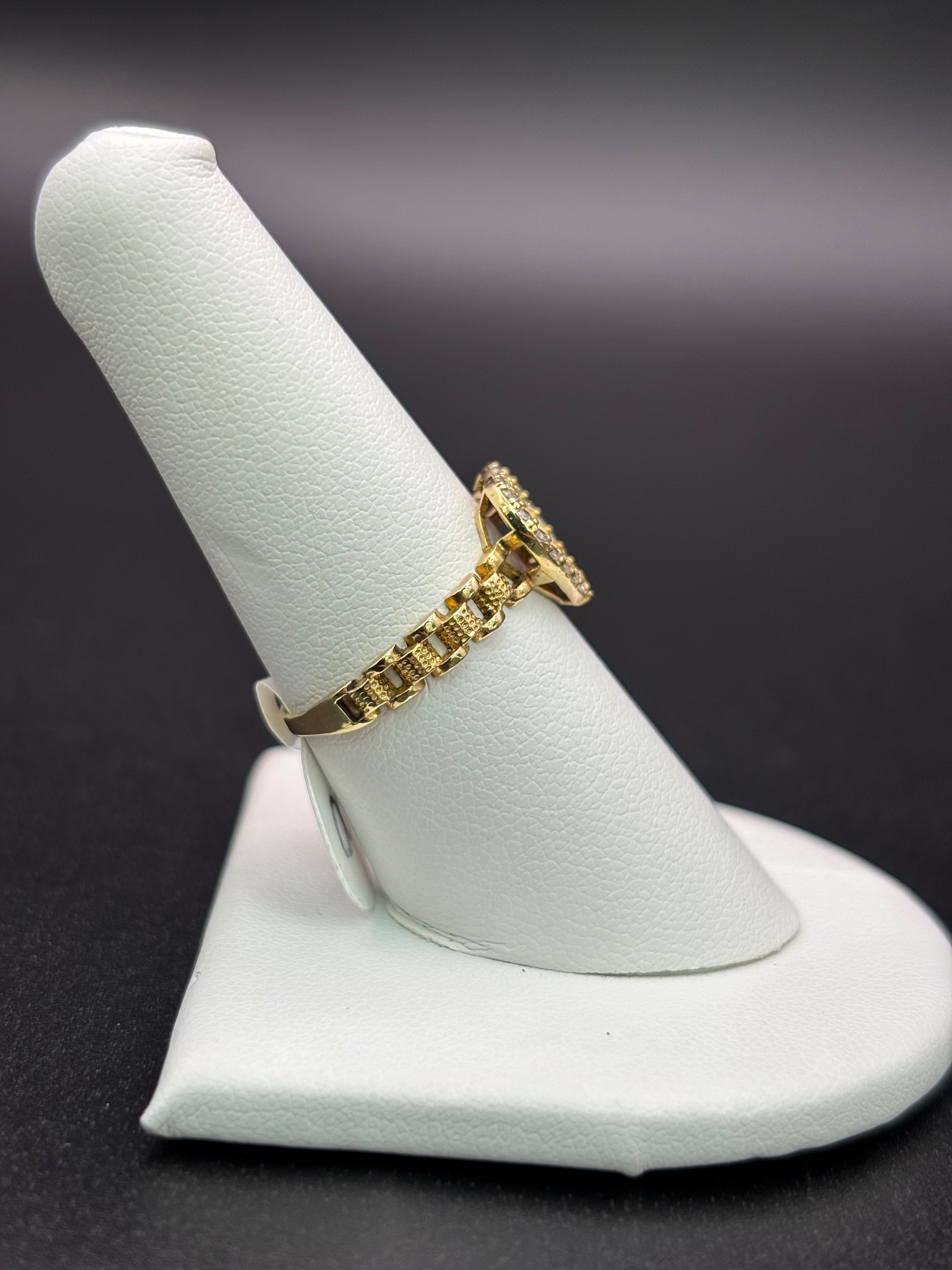 10k Solid Gold Ring Heart