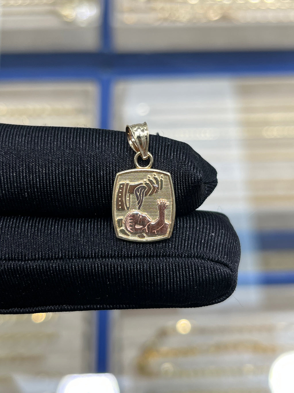 14k Gold Baptism Pendant