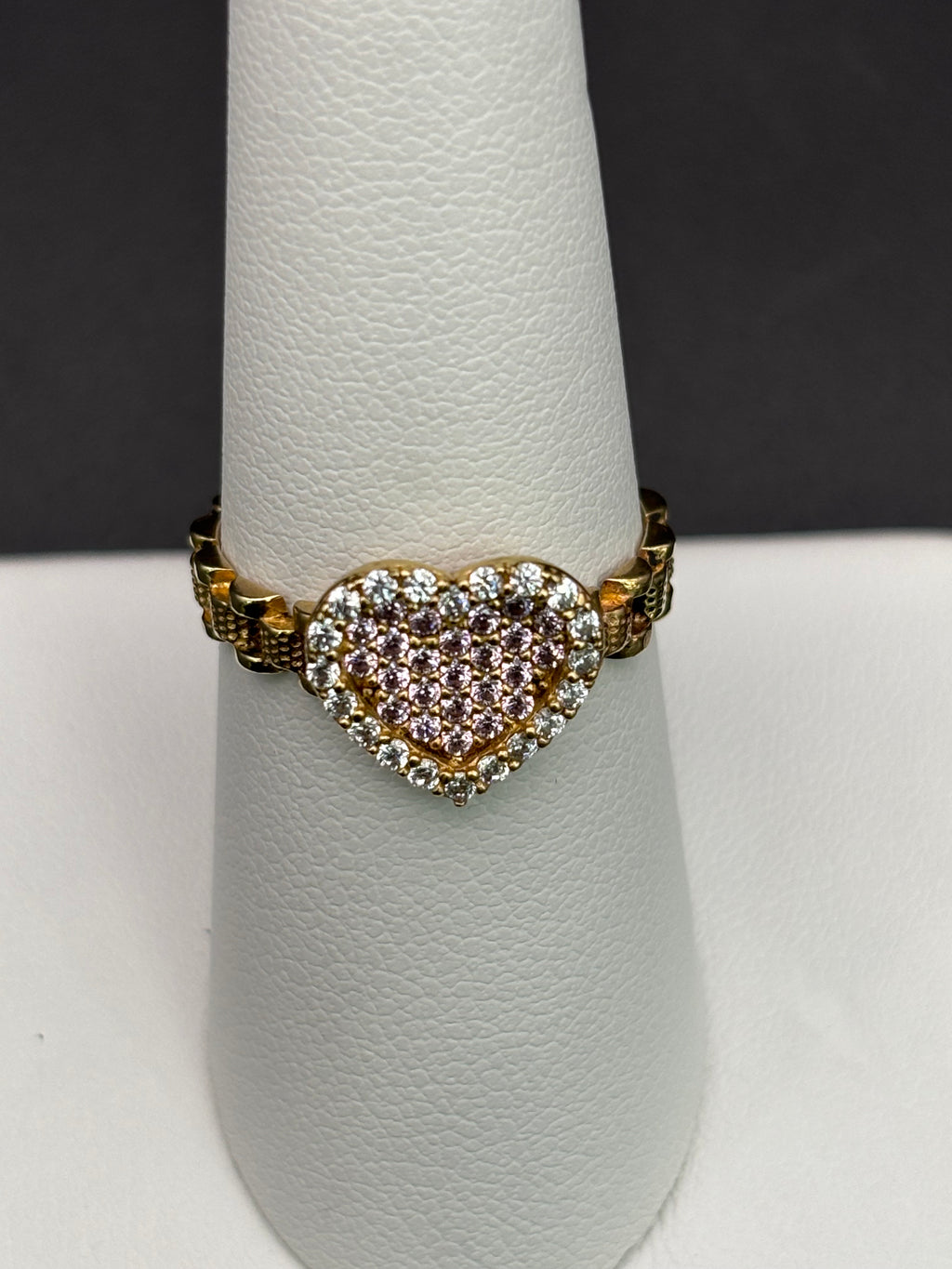 10k Solid Gold Ring Heart