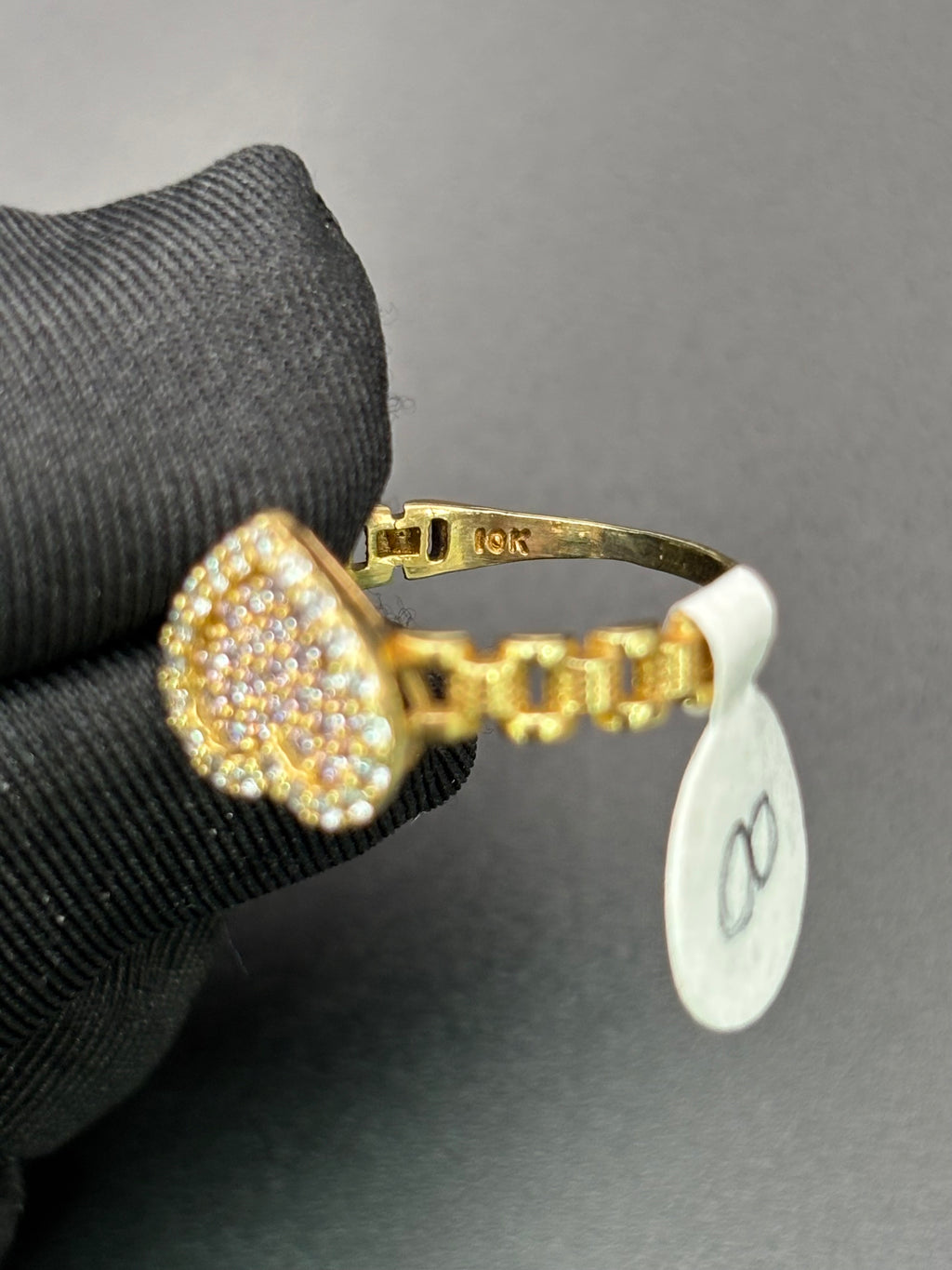 10k Solid Gold Ring Heart